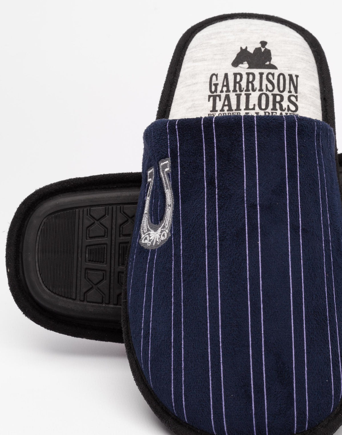 Peaky Blinders Mule Slippers | Mens Blue | Official Merch