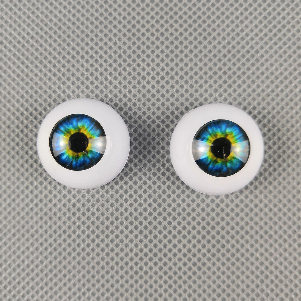 10 Pairs Half Round Acrylic Eyes Eyeballs for Reborn Baby Dolls Kit DIY Repair