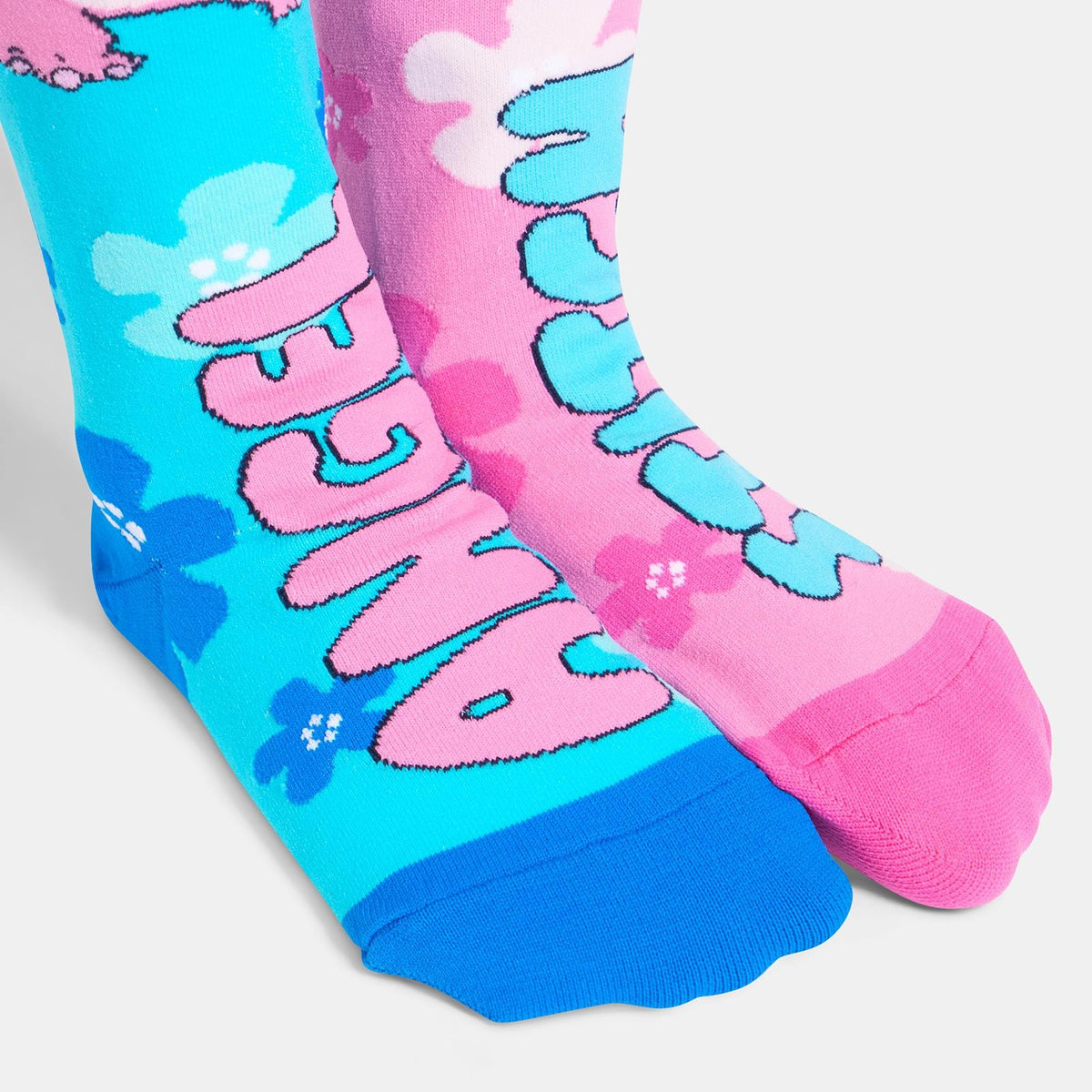 OHS x Stitch Socks Kids Novelty Knee High Warm Fluffy Fleece Winter Sock