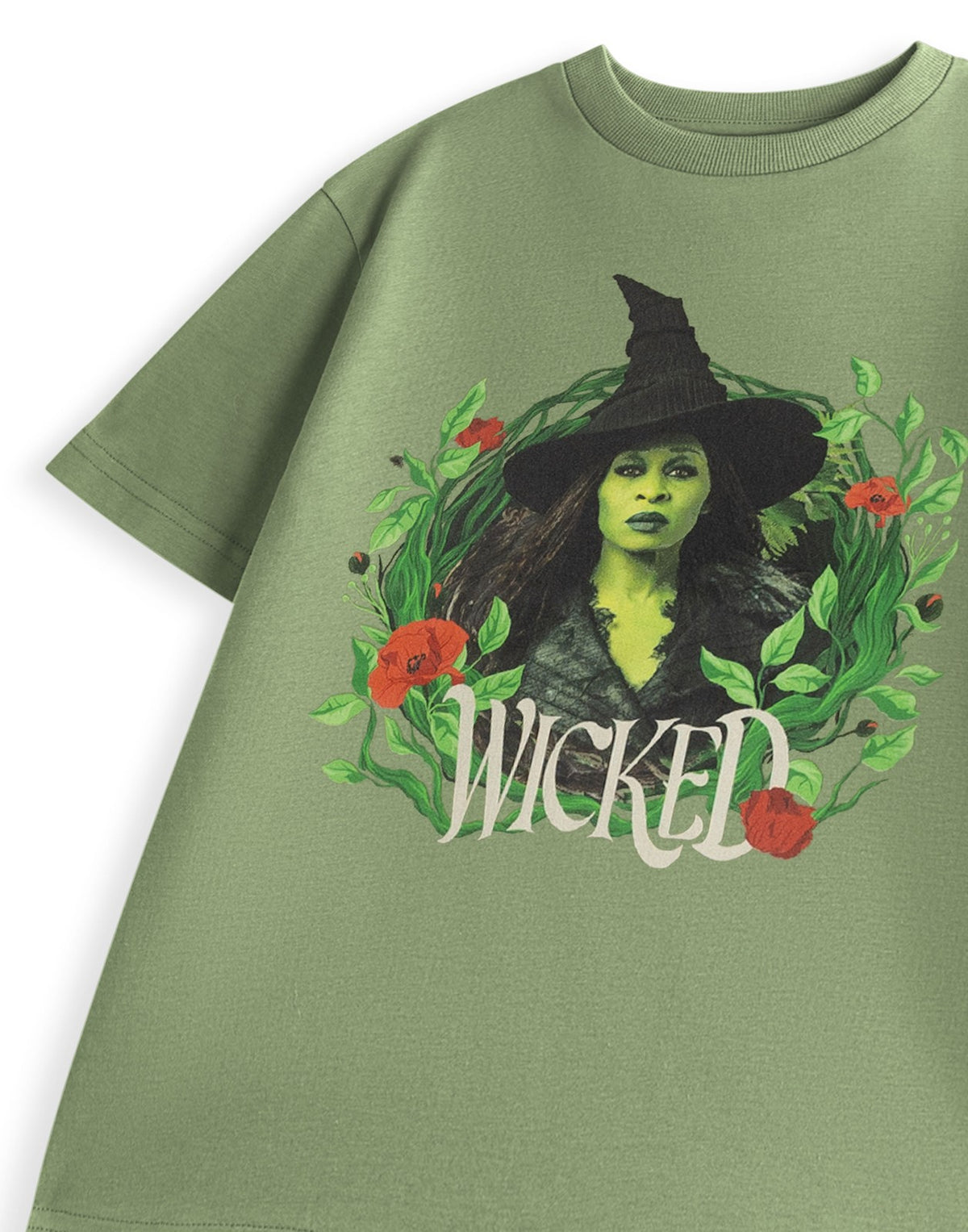 Wicked Short Sleeved T-Shirt | Unisex Kids Khaki | Official Merch