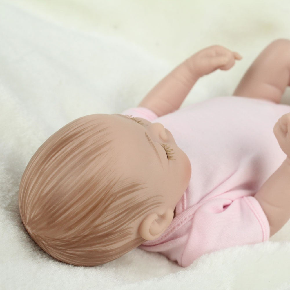 Lifelike Reborn Dolls Mini Girl/Boy/Twins Full Body Vinyl Silicone Newborn Baby