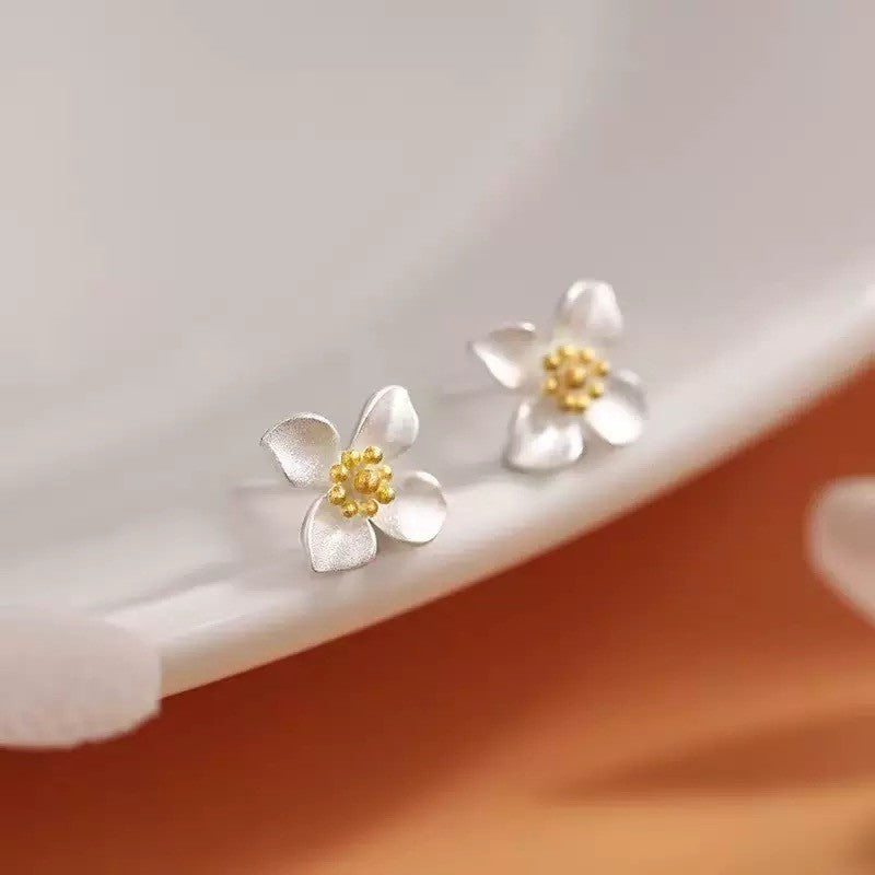 925 Sterling Silver Stud Lovely Flower Earrings Jewellery Women Girls Gift UK