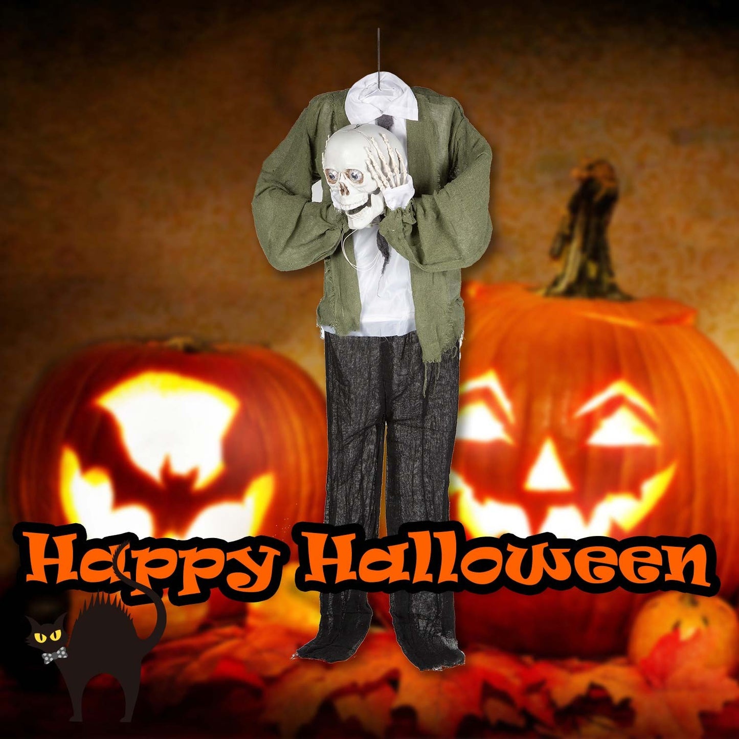 Halloween Hanging Skeleton Decoration Trick or Treat Party MultiColour
