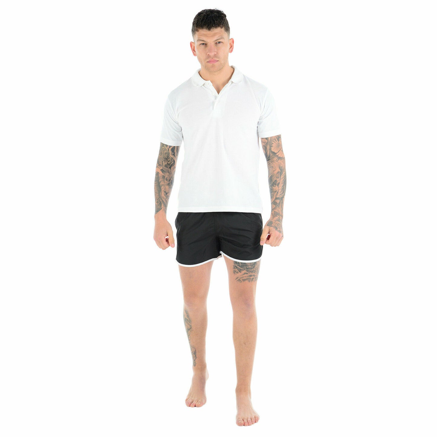 MENS SWIMMING SHORTS MESH LINED RUNNING SPORT GYM SUMMER POOL BEACH SWIM TRUNKS