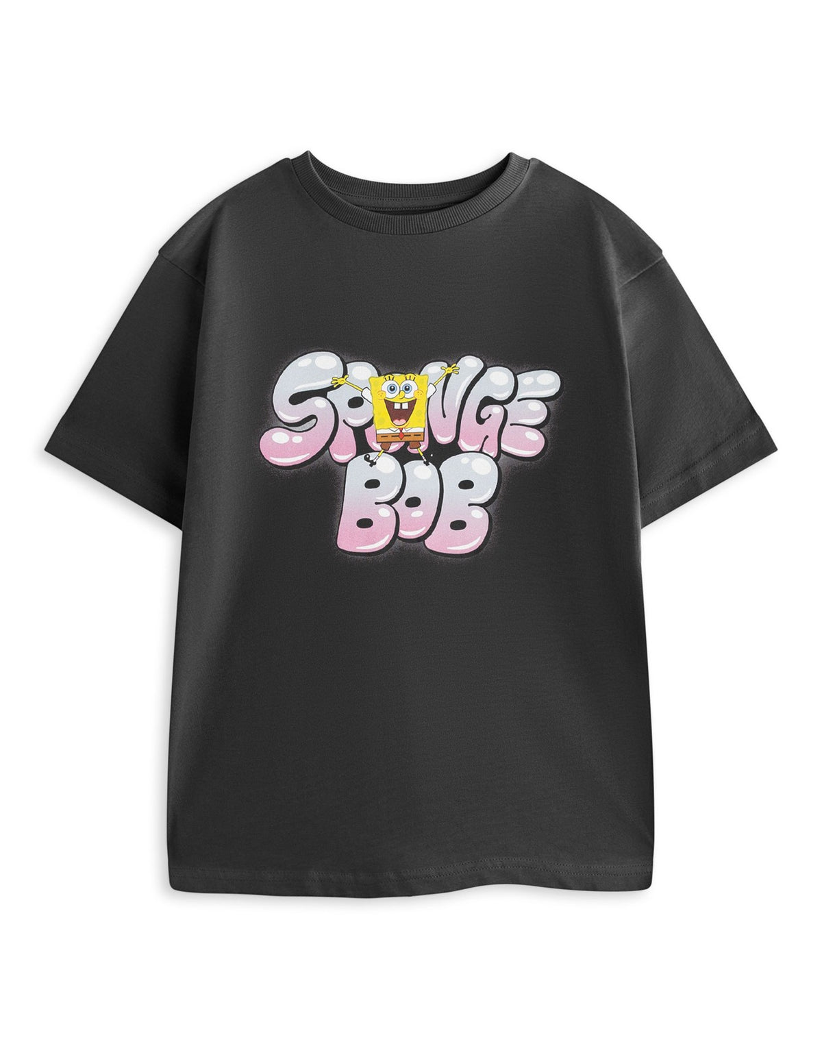 SpongeBob SquarePants Short Sleeved T-Shirt | Boys Black | Official Merch
