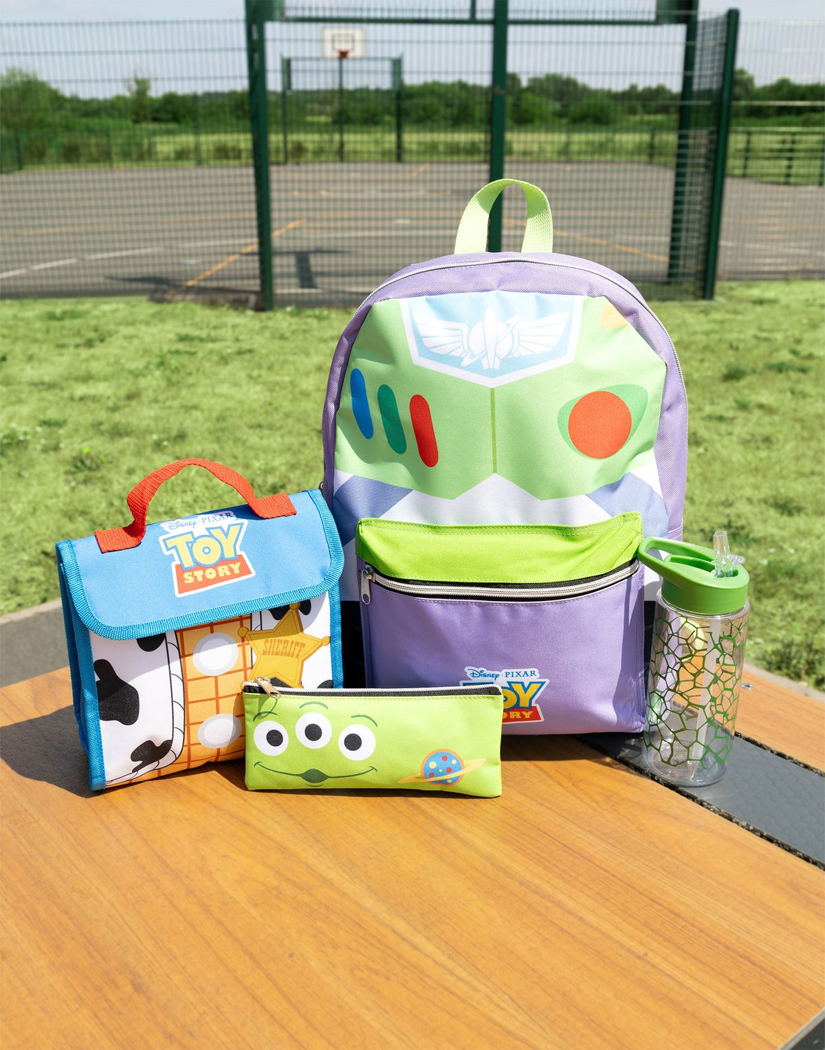 Disney 4 Piece Backpack Set | Unisex Kids Green | Official Merch