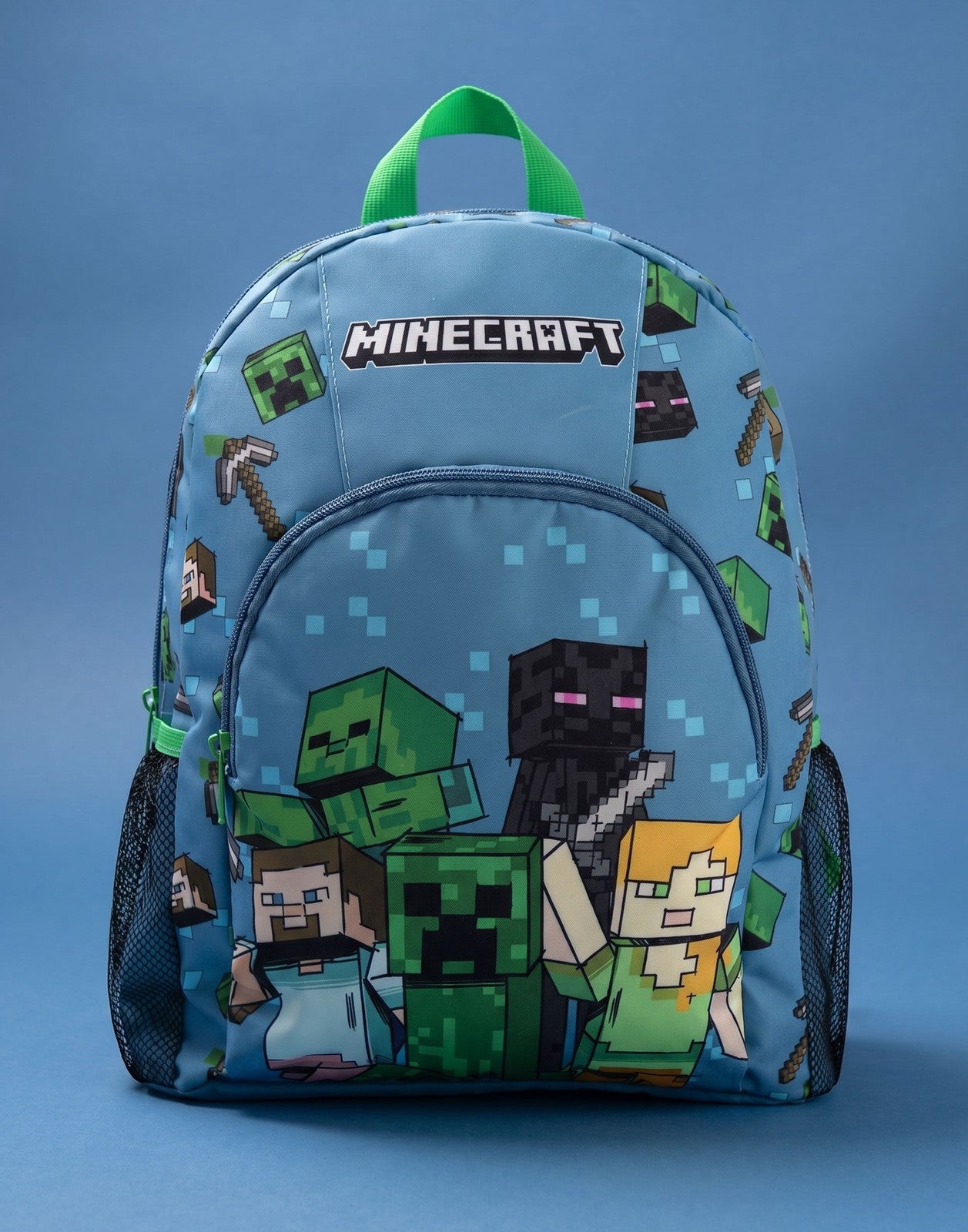 Minecraft Backpack | Unisex Kids Blue Gaming | Official Merch