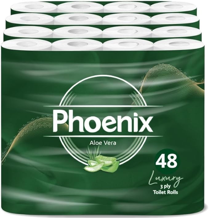 Phoenix Soft Aloe Vera Fragranced Luxury Toilet Rolls Bulk Buy - Quilted White 3