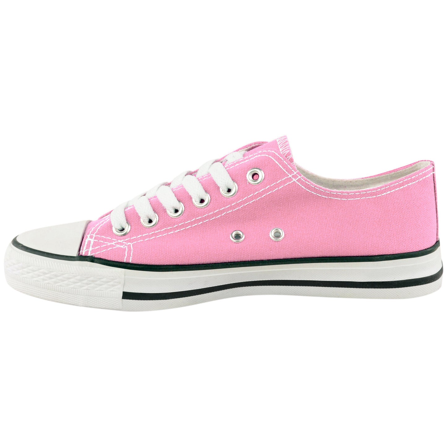 WOMENS SHOES LADIES LACE UP PLIMSOLLS PUMPS SNEAKERS TRAINERS SKATERS PLIMSOLES