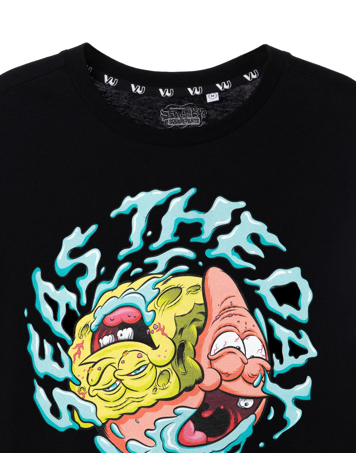 SpongeBob SquarePants Short Sleeved T-Shirt | Mens Black | Official Merch