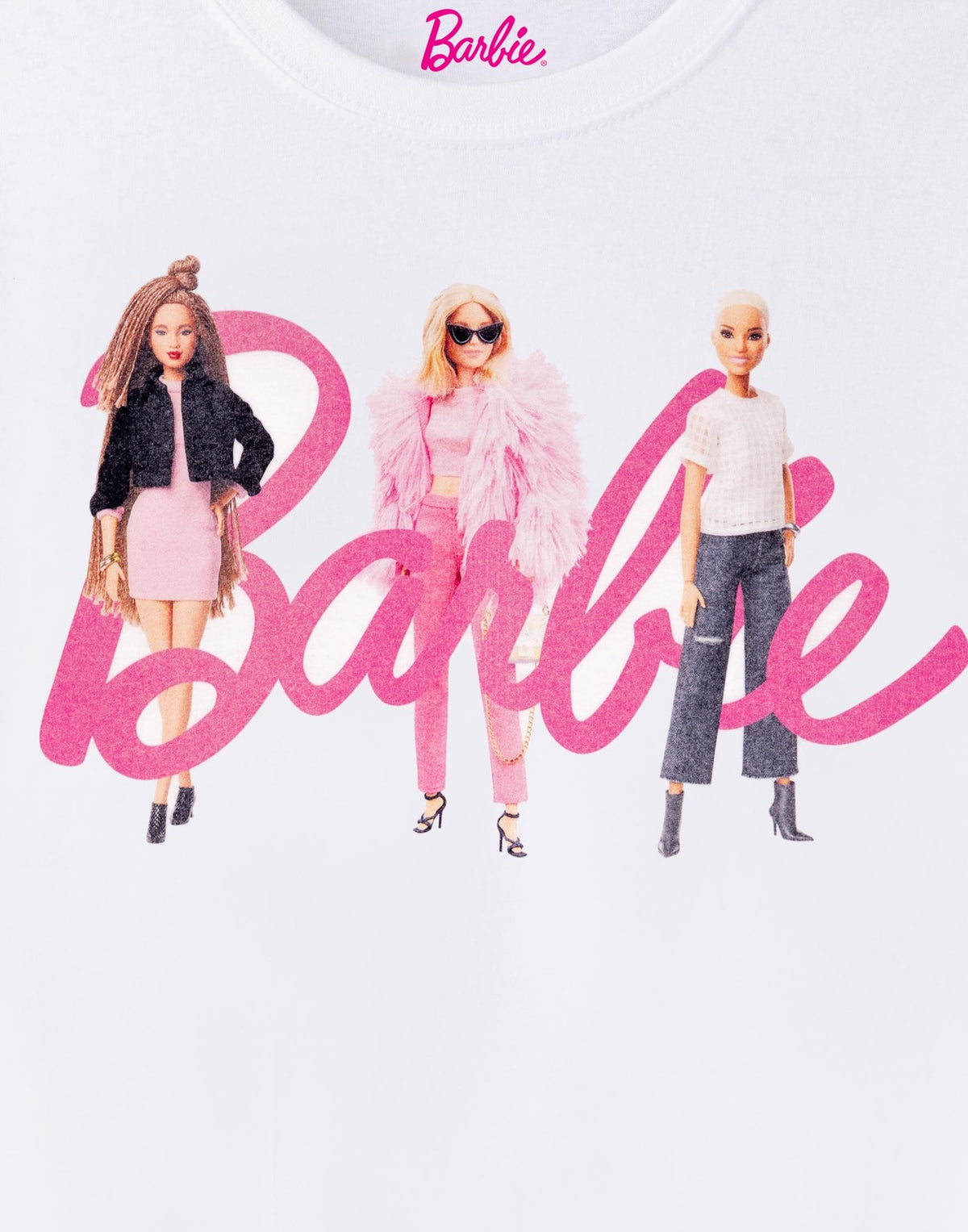 Barbie Short Sleeved T-Shirt | Womens White | Official Merch