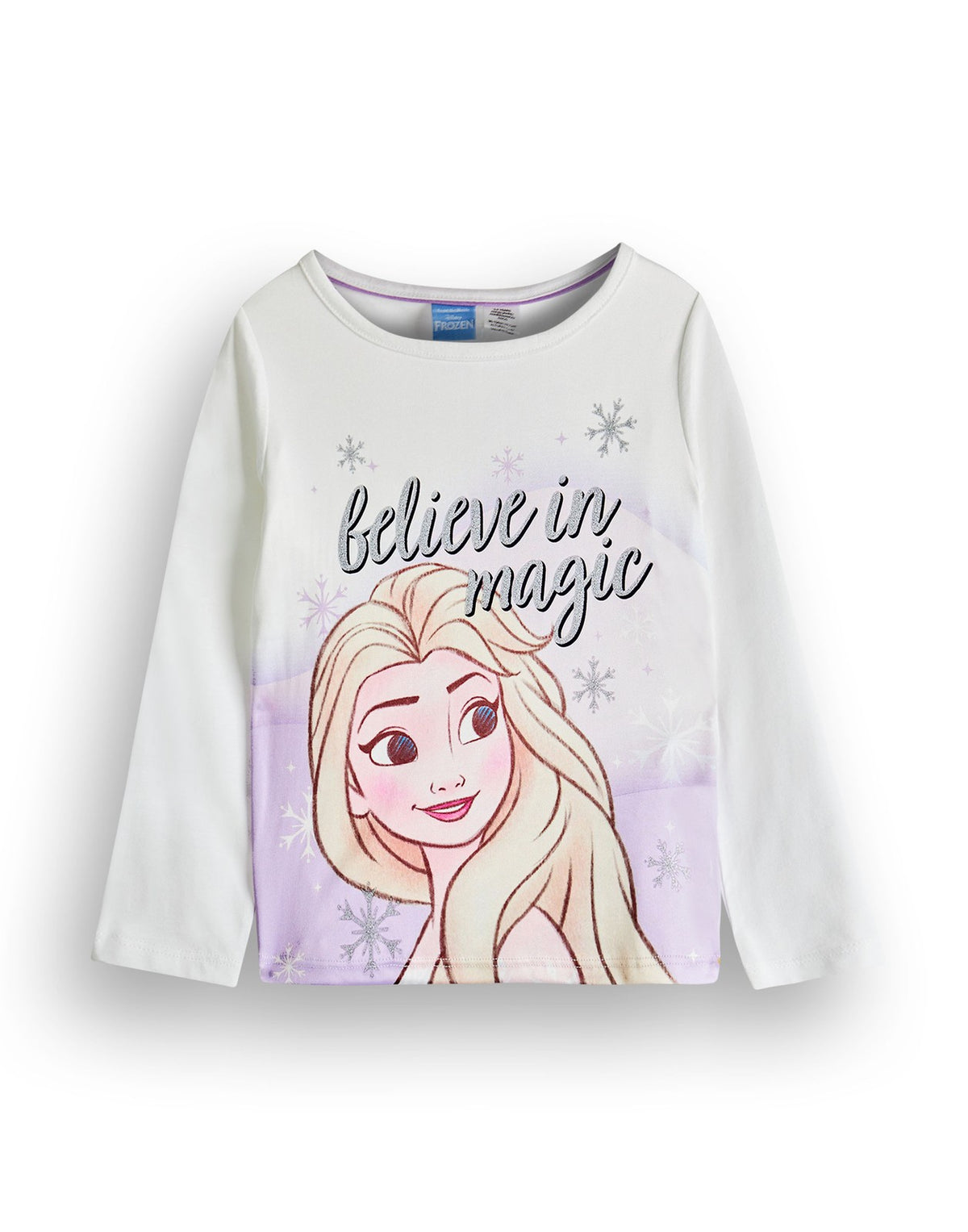 Disney Long Sleeve Long Leg Pyjama Set | Girls Purple AOP | Official Merch