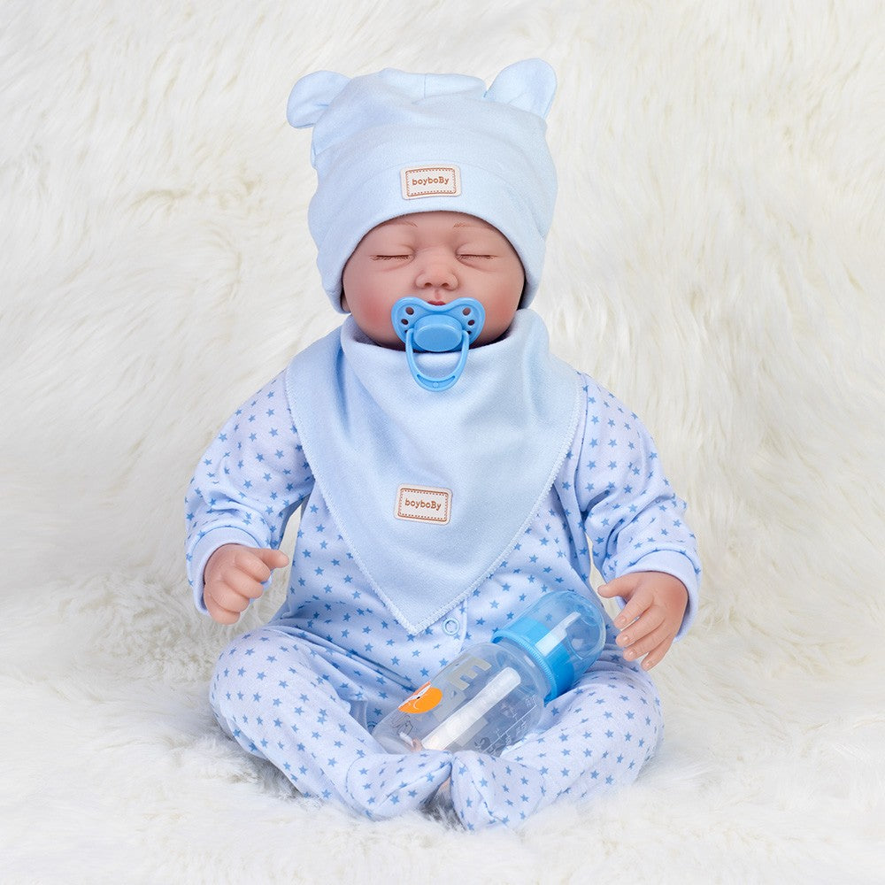 Reborn Baby Dolls Lifelike Twins Vinyl Silicone Newborn Doll Realistic Xmas Gift