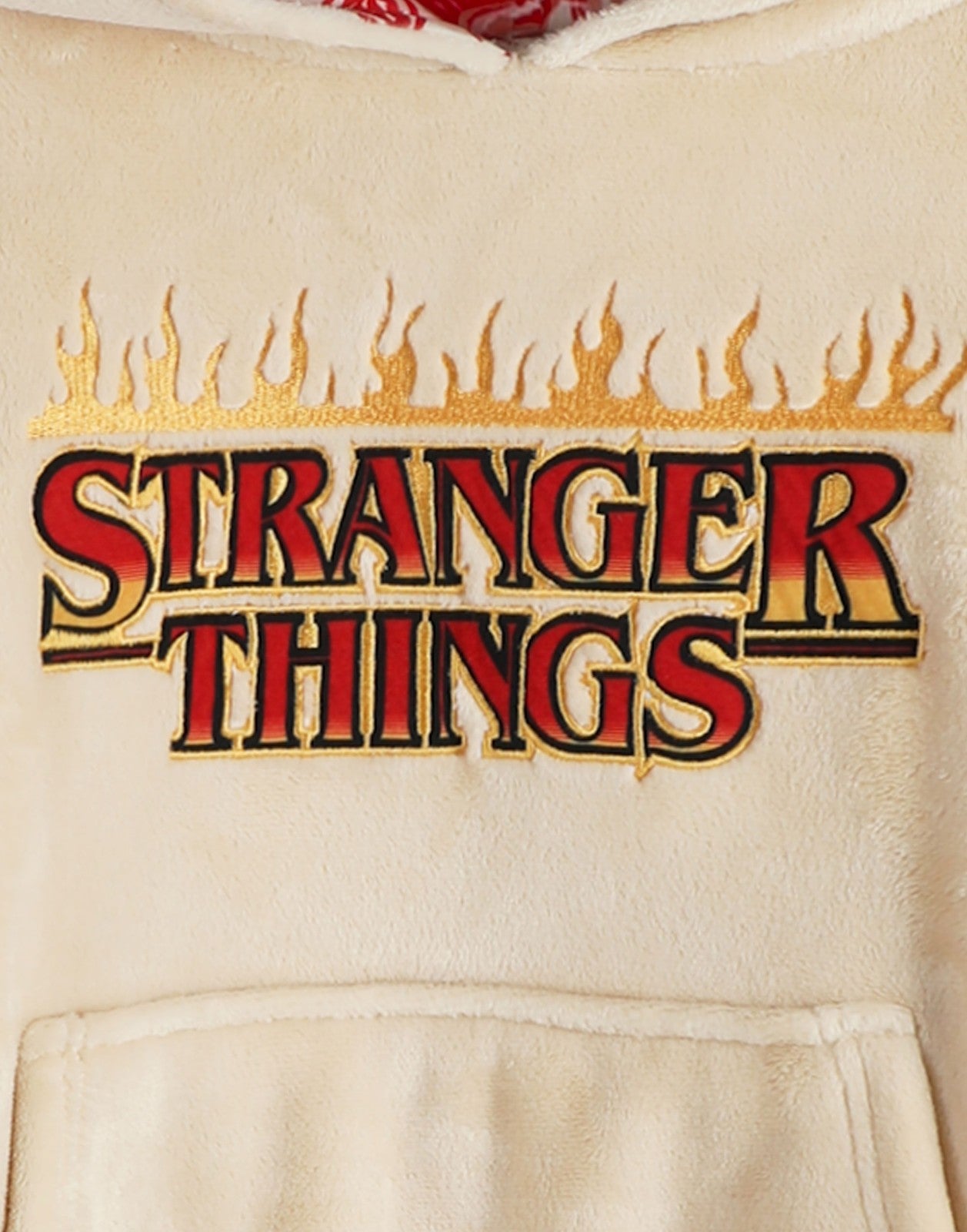 Stranger Things Blanket Hoodie | Unisex Kids Cream | Official Merch