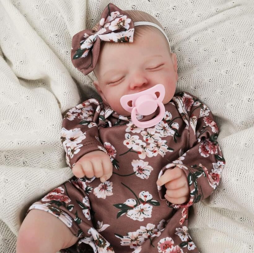 16inch Reborn Baby Dolls Vinyl Silicone Handmade Newborn Girl Adorable Doll Gift
