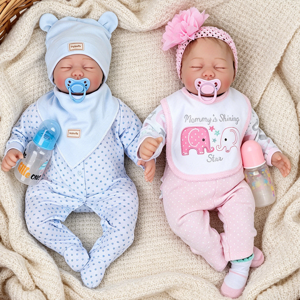 22" Realistic Reborn Dolls Lifelike Newborn Girl/Boy/Twins Handmade Baby Doll UK