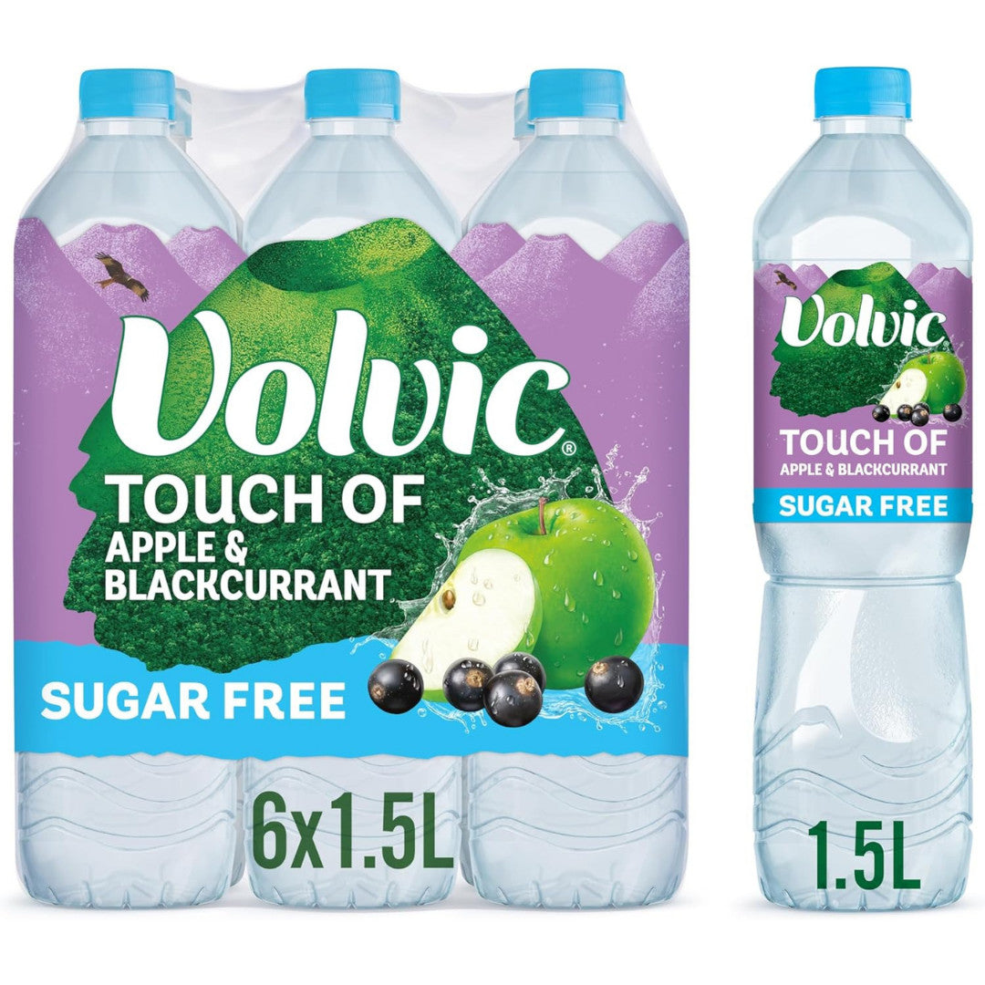 Volvic Touch of Fruit Sugar Free Choose Your Flavoured Water, 6 X 1.5L