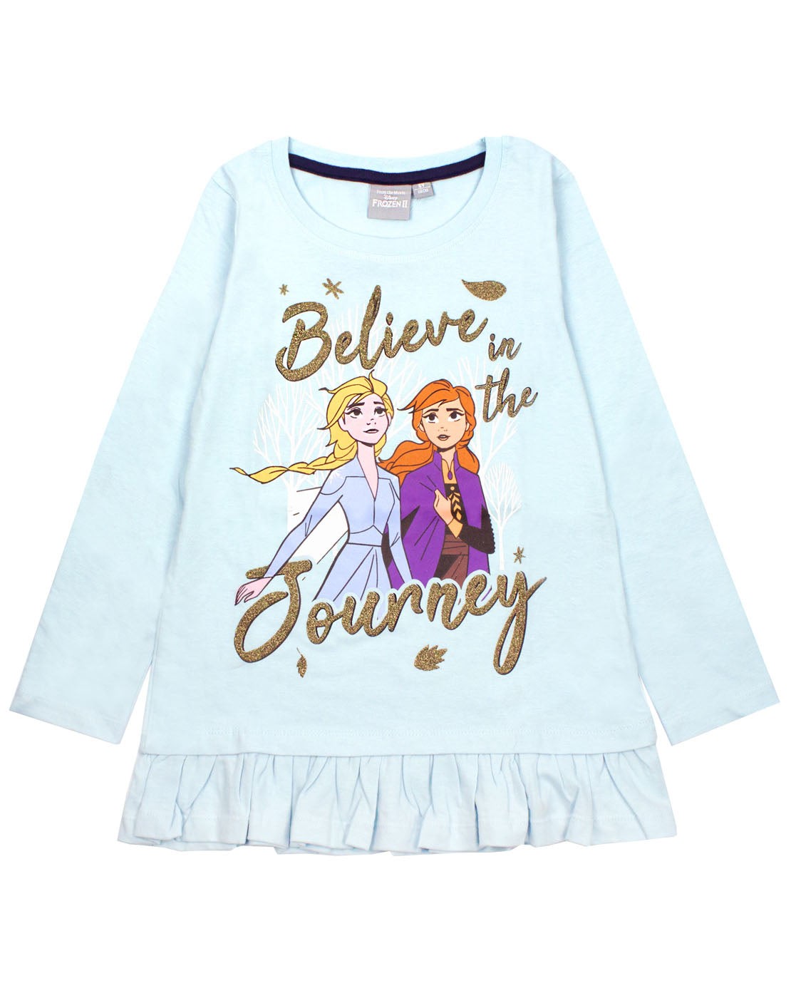 Disney Long Sleeved T-Shirt | Girls Blue | Official Merch