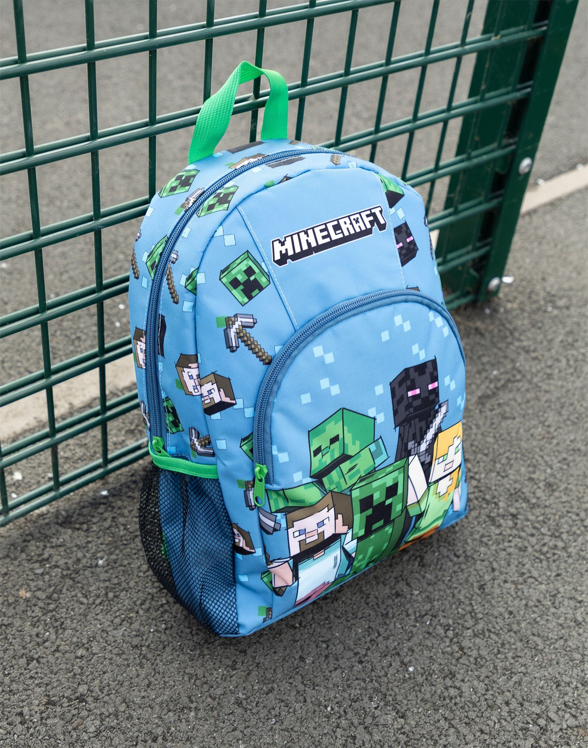 Minecraft Backpack | Unisex Kids Blue Gaming | Official Merch