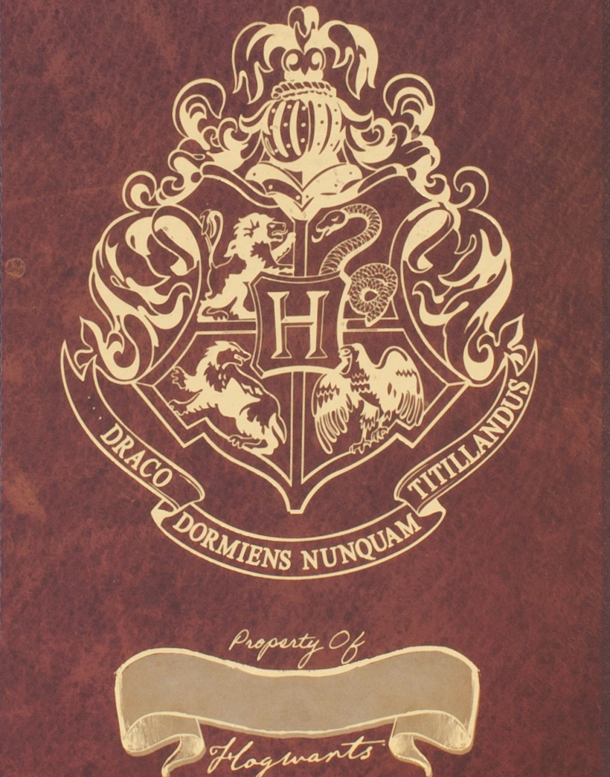 Harry Potter Composition Notebook and Pen | Womens Red | Official Merch