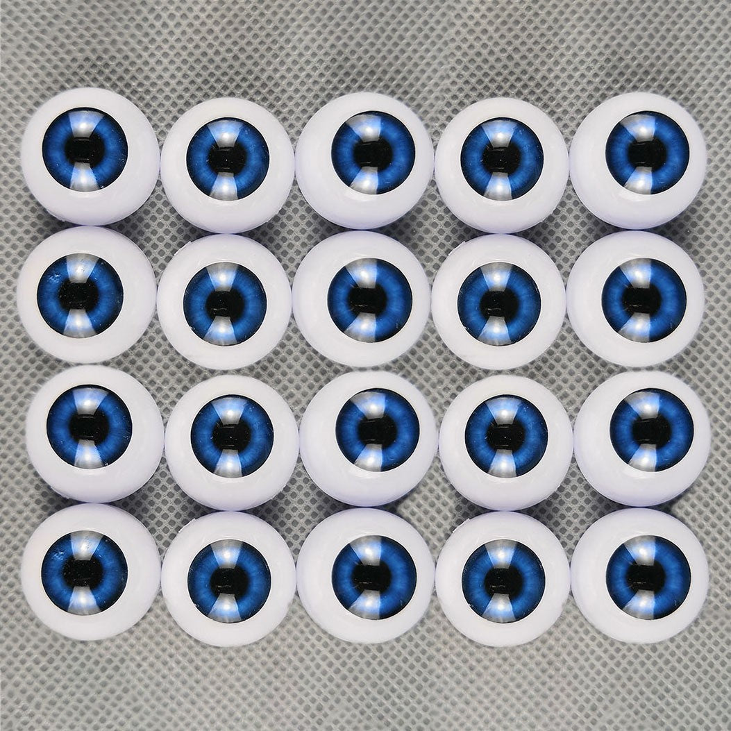 10 Pairs Half Round Acrylic Eyes Eyeballs for Reborn Baby Dolls Kit DIY Repair