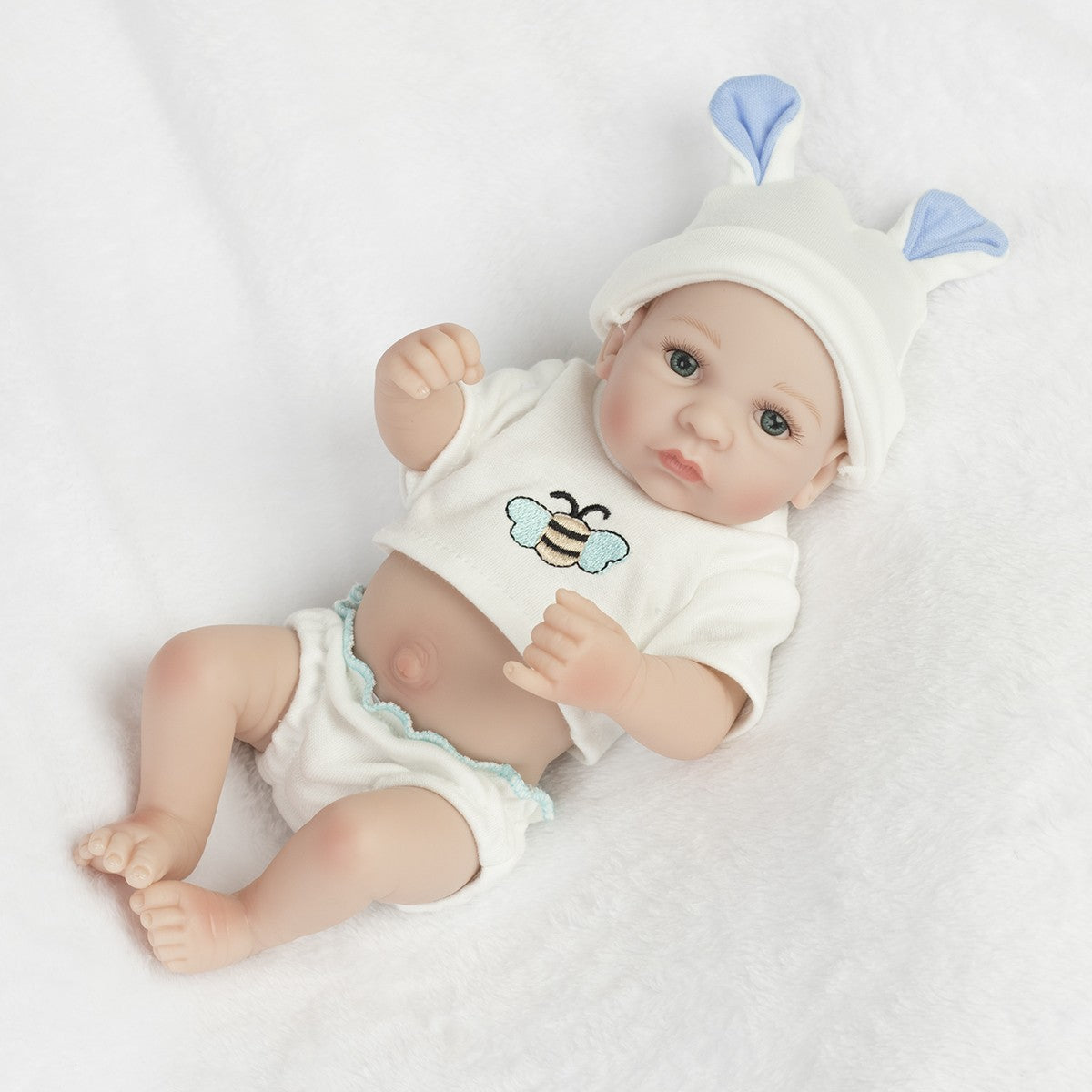 10" Reborn Dolls Waterproof Newborn Boy Girl Full Body Silicone Vinyl Twins Bath
