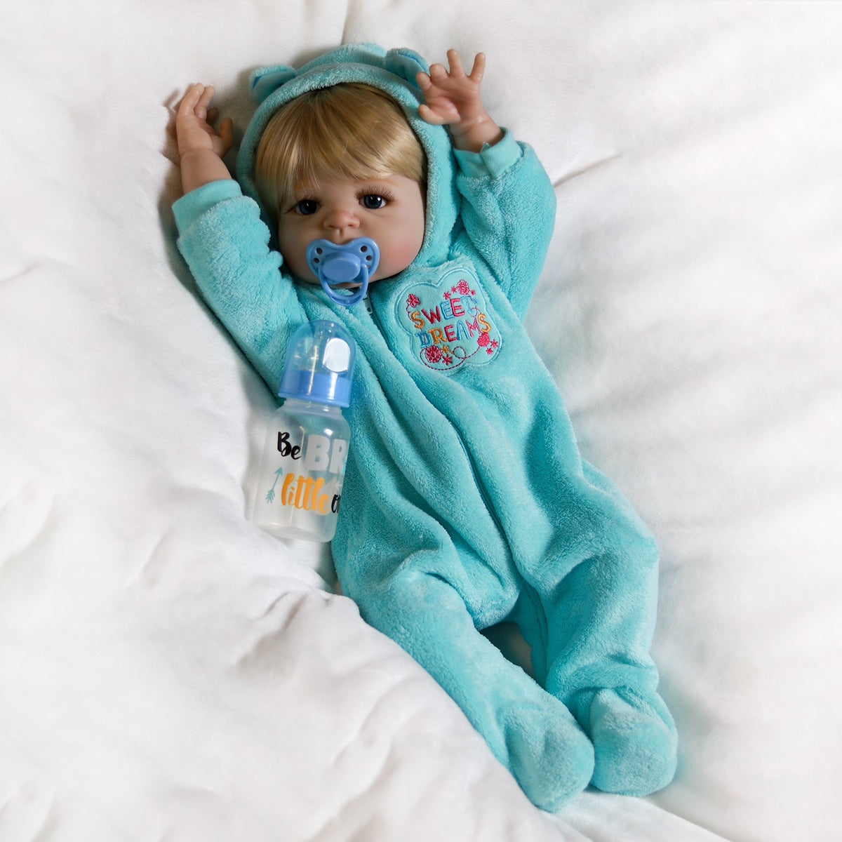 22" Full Body Vinyl Silicone Reborn Baby Dolls Washable Newborn Toddler Boy Gift