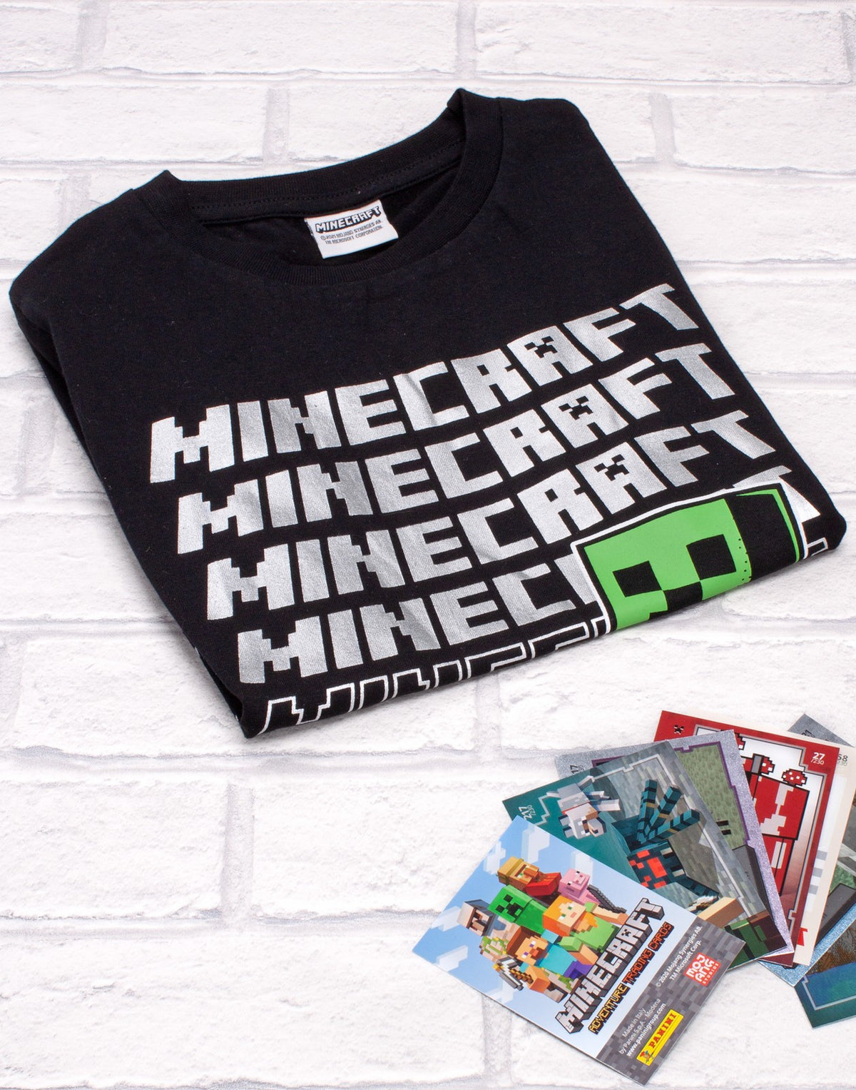 Minecraft Short Sleeved T-Shirt | Boys Black Gaming | Official Merch
