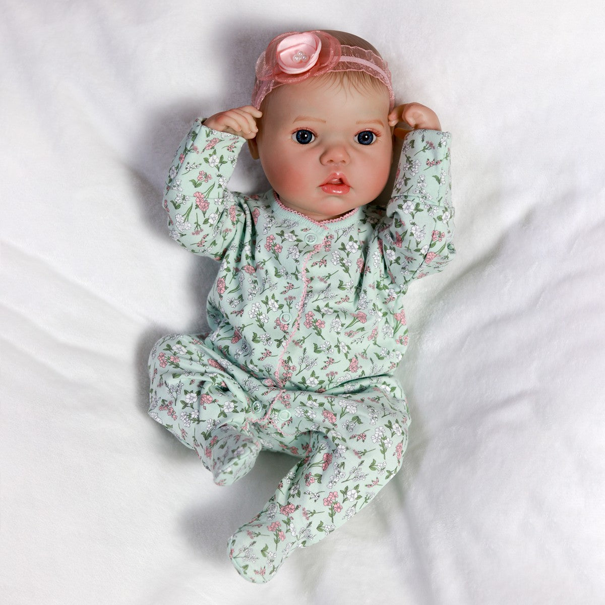 Realistic Reborn Dolls Baby Girl Full Body Vinyl Silicone Lifelike Newborn Gift
