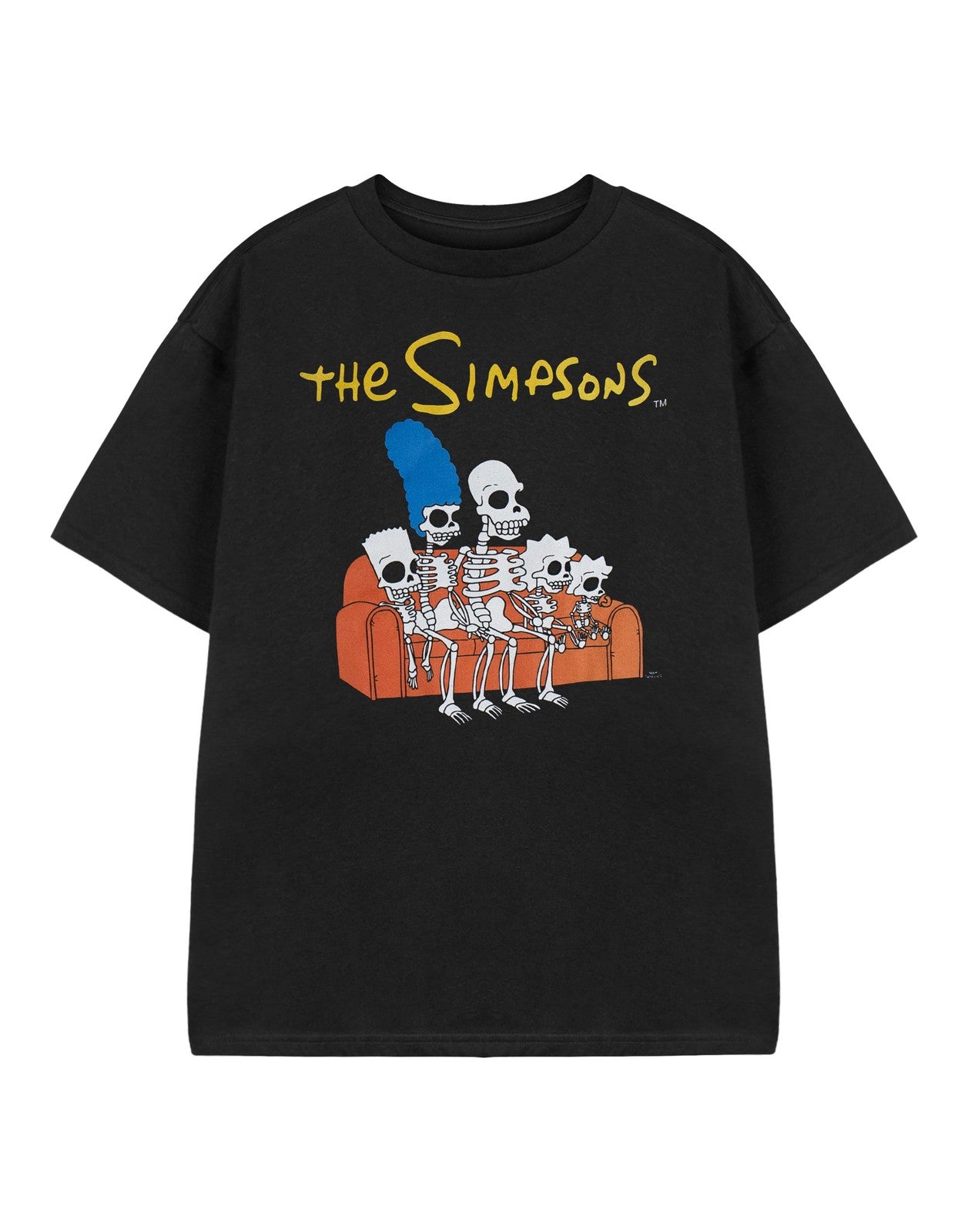 The Simpsons Short Sleeved T-Shirt | Boys Black | Official Merch