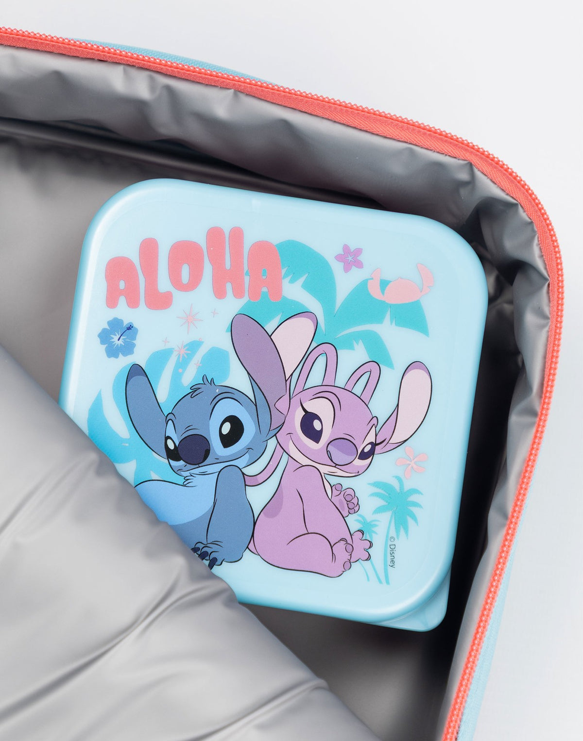 Disney Lunch Bag Bottle and 3 Snack Pot | Girls Blue | Official Merch
