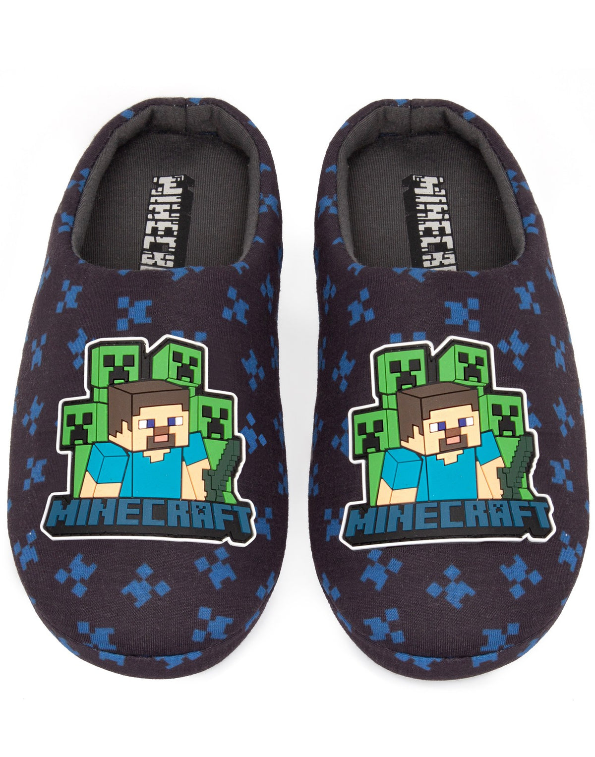 Minecraft Mule Slippers | Boys Blue Gaming | Official Merch