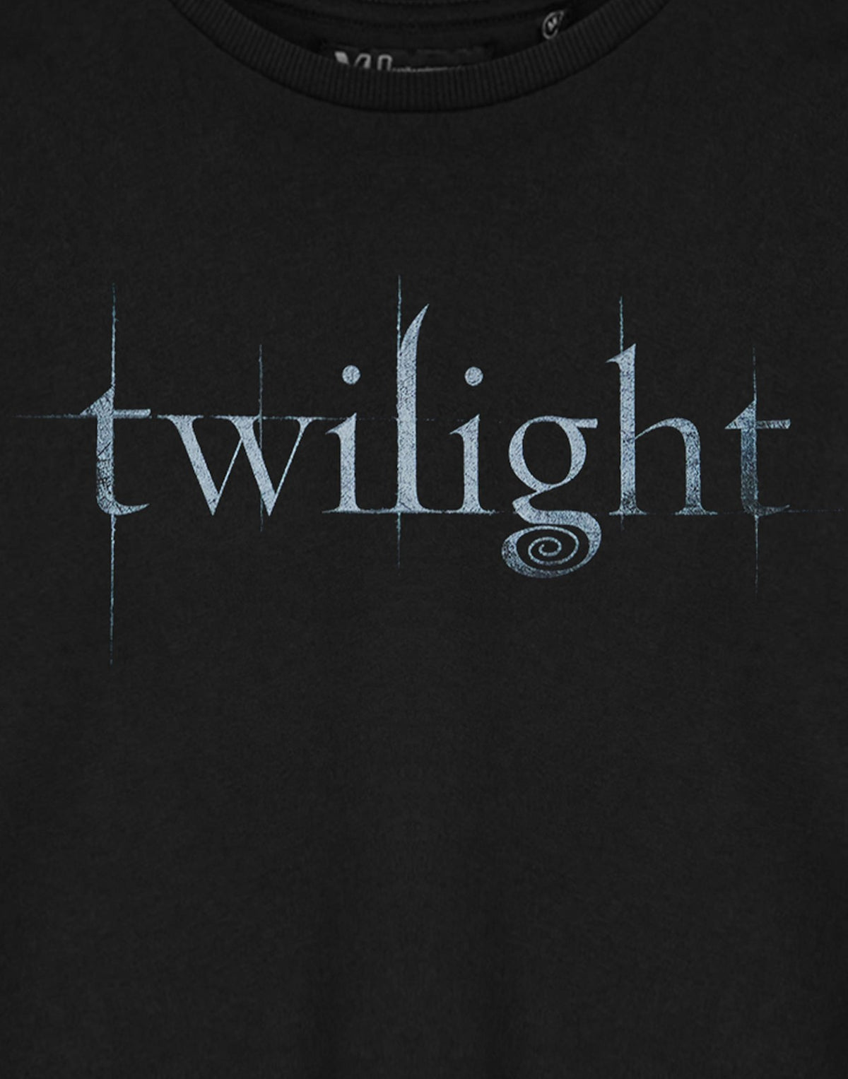 Twilight Cropped Short Sleeved T-Shirt | Womens Black | Official Merch