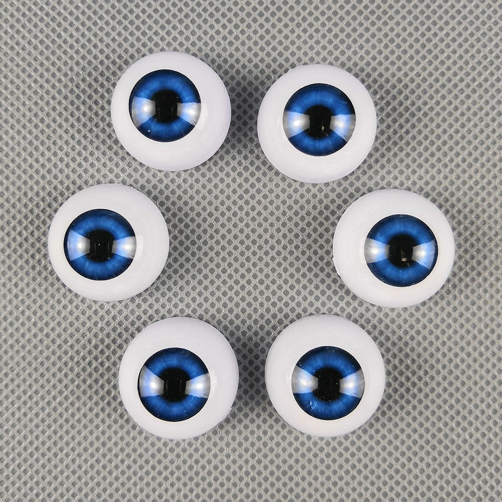 10 Pairs Half Round Acrylic Eyes Eyeballs for Reborn Baby Dolls Kit DIY Repair