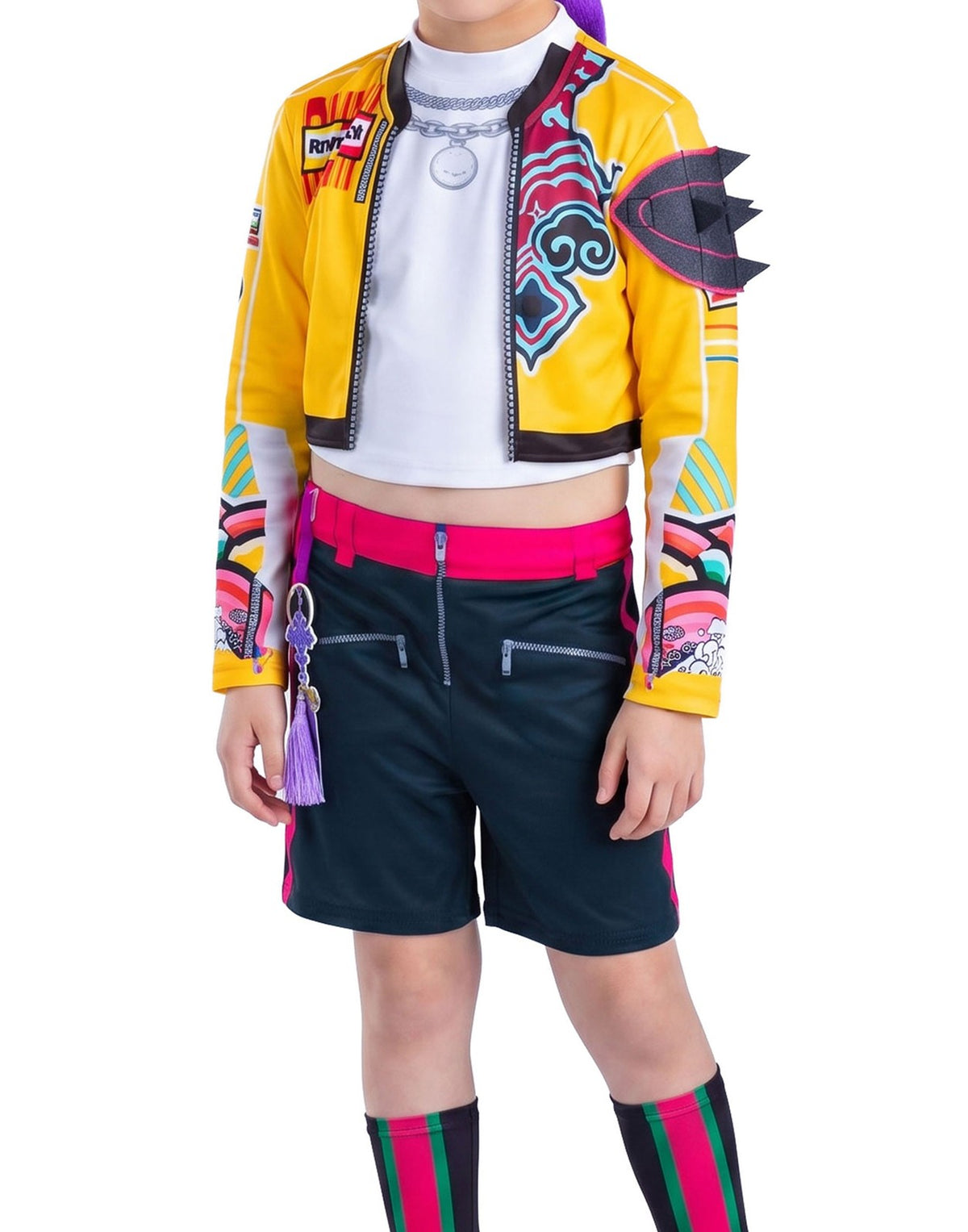 KPop Demon Hunters 2 Piece Costume | Girls Multicoloured | Official Merch