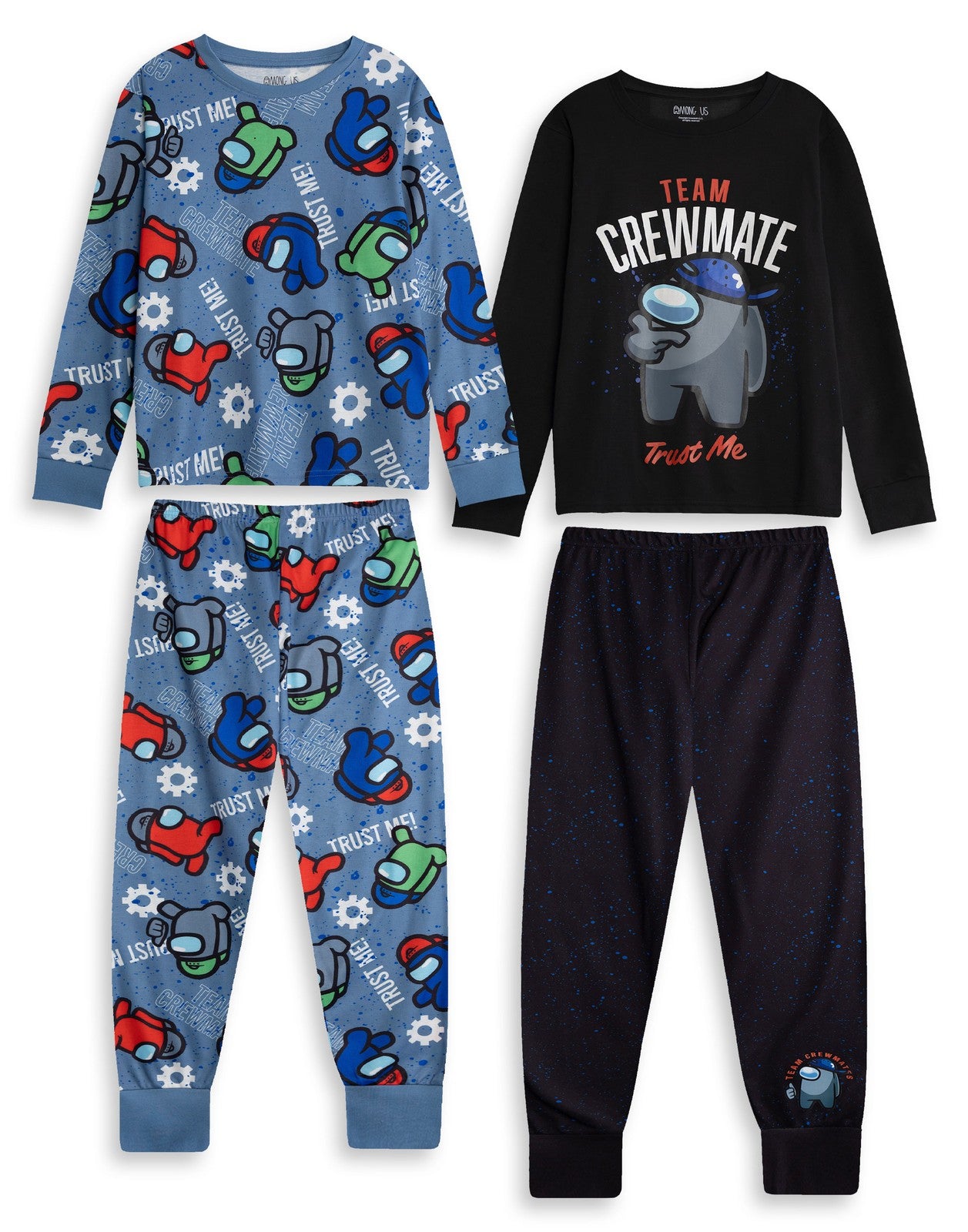 Among Us Multi-Pack of 2 Long Sleeve Long Leg Pyjama Set | Boys Multicoloured |
