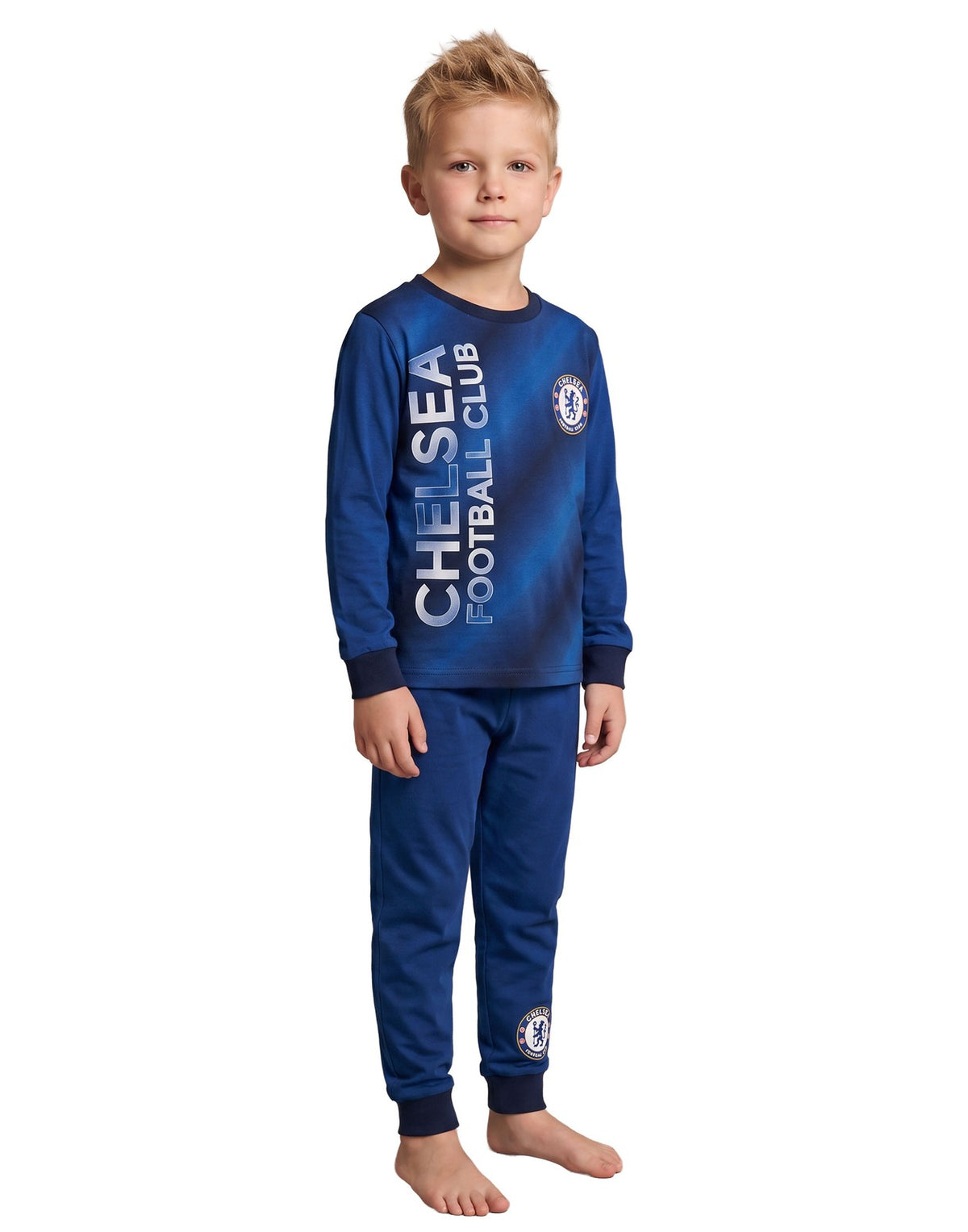 Chelsea Long Sleeve Long Leg Pyjama Set | Boys Blue | Official Merch