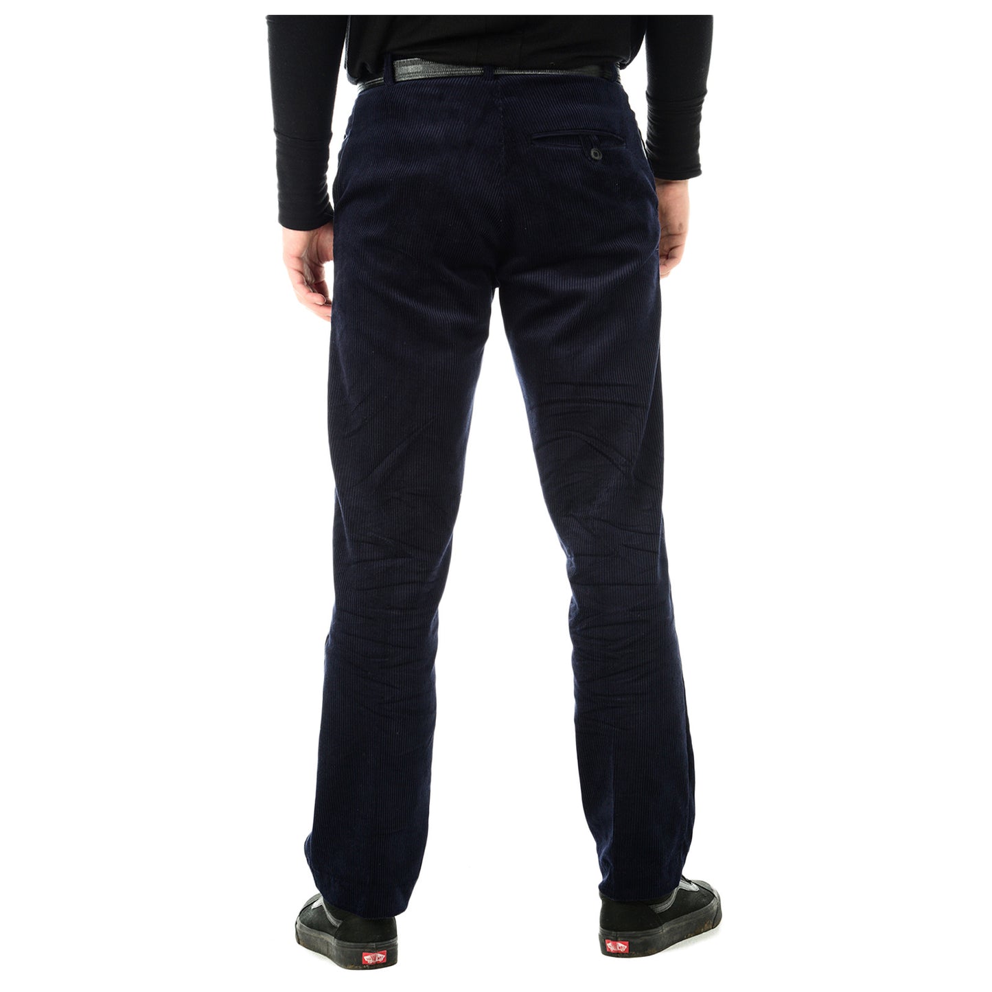 MENS CORD CORDUROY TROUSERS COTTON  BUSINESS FORMAL CASUAL BELTED SMART PANTS