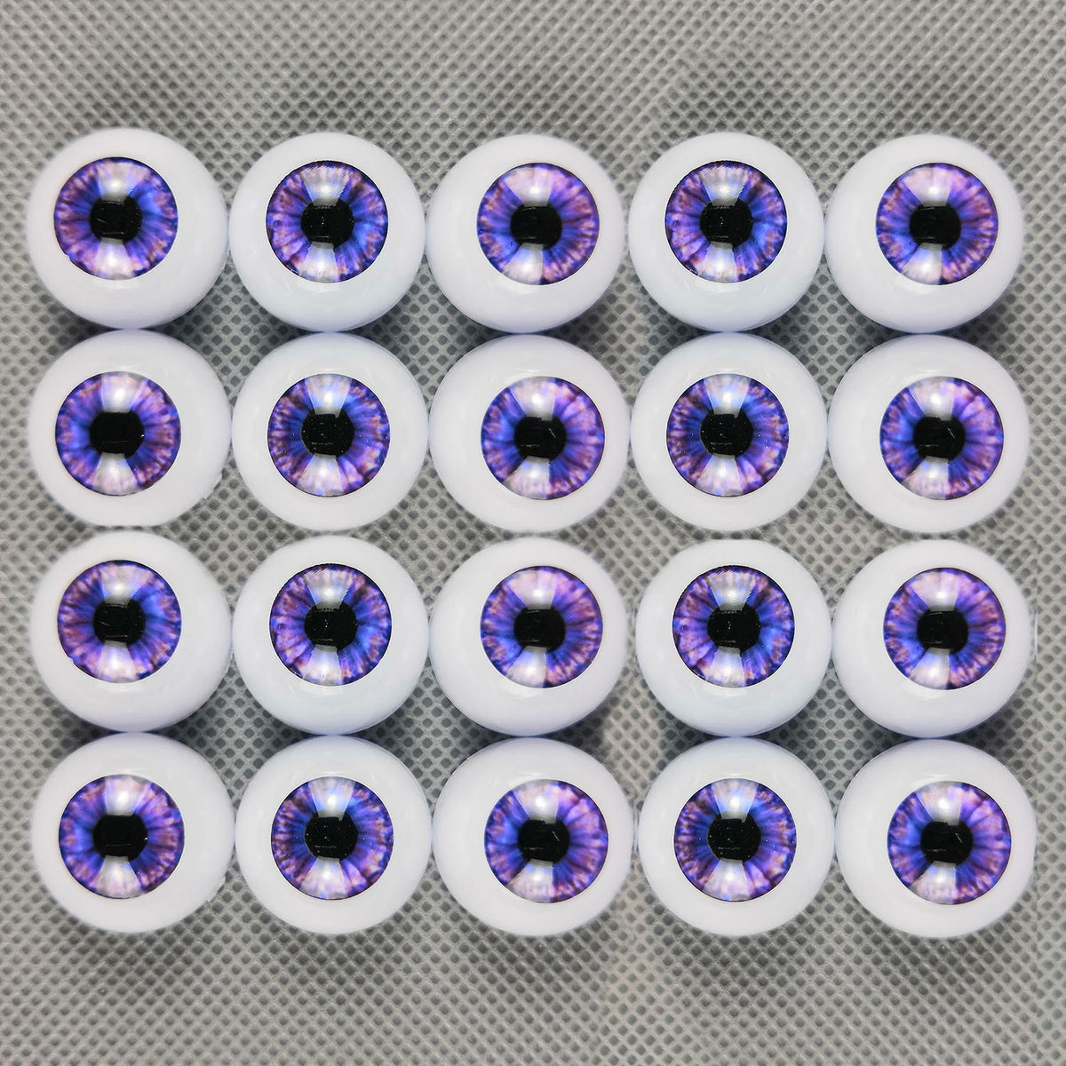 10 Pairs Half Round Acrylic Eyes Eyeballs for Reborn Baby Dolls Kit DIY Repair