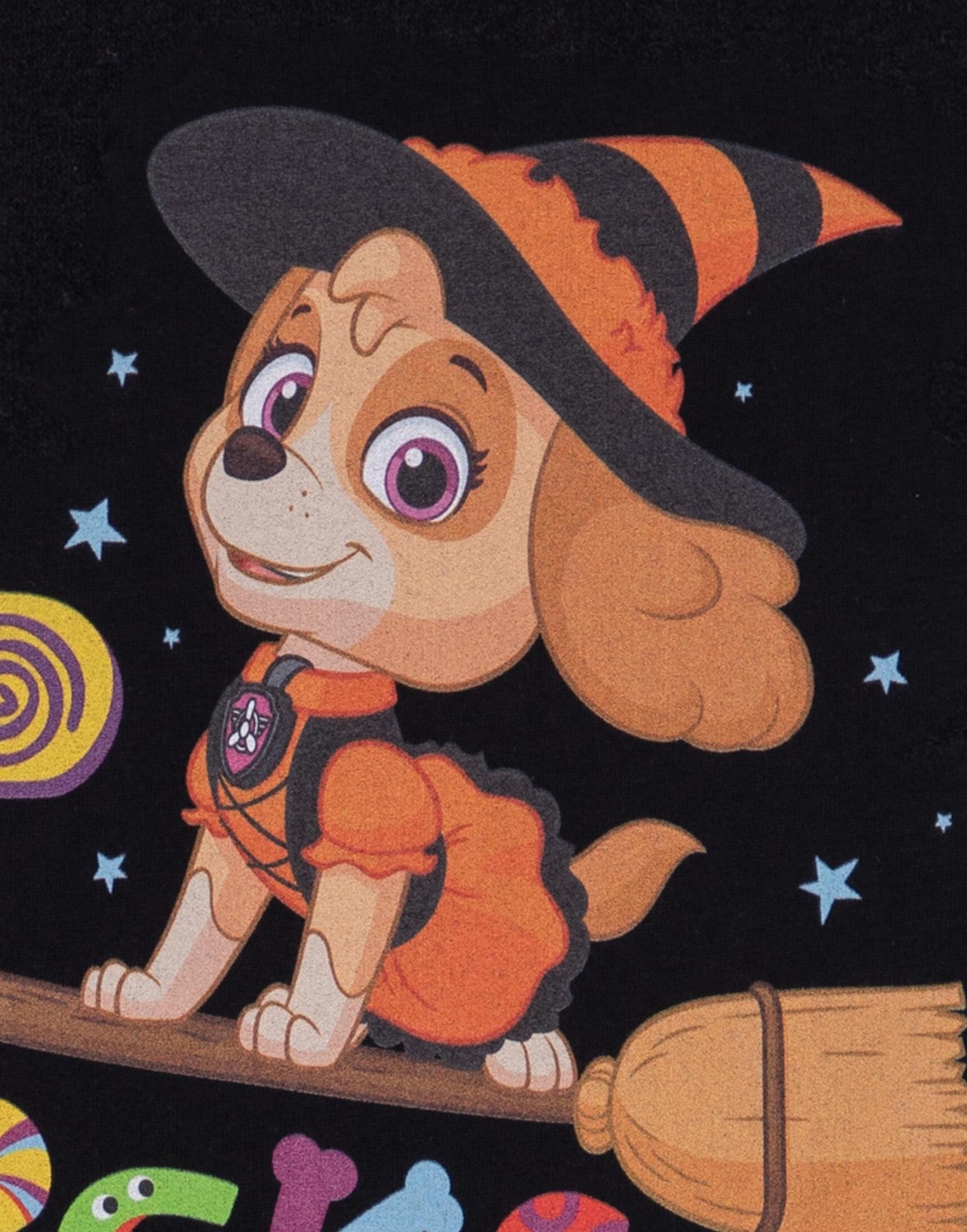 Paw Patrol Short Sleeved T-Shirt | Girls Black | Official Merch