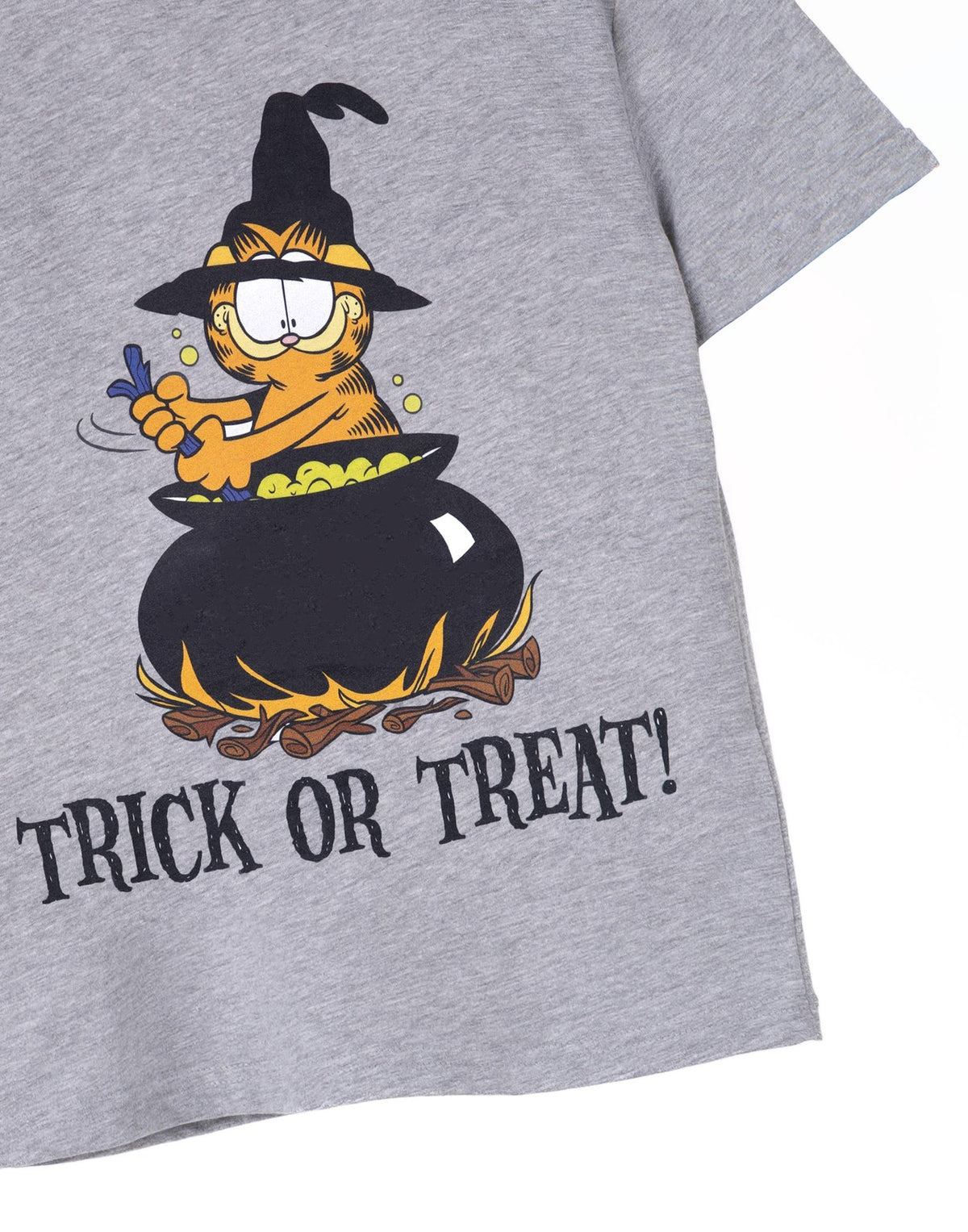 Garfield Short Sleeved T-Shirt | Unisex Kids Grey Marl | Official Merch