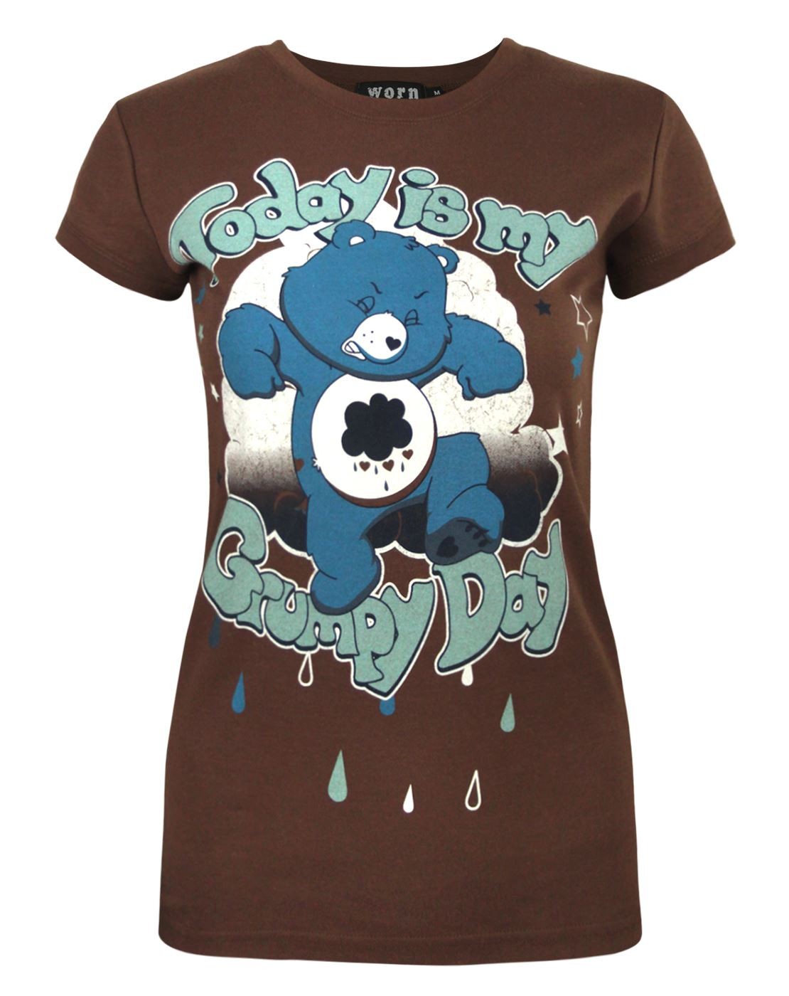 Care Bears Short Sleeved T-Shirt | Womens Brown | Official Merch