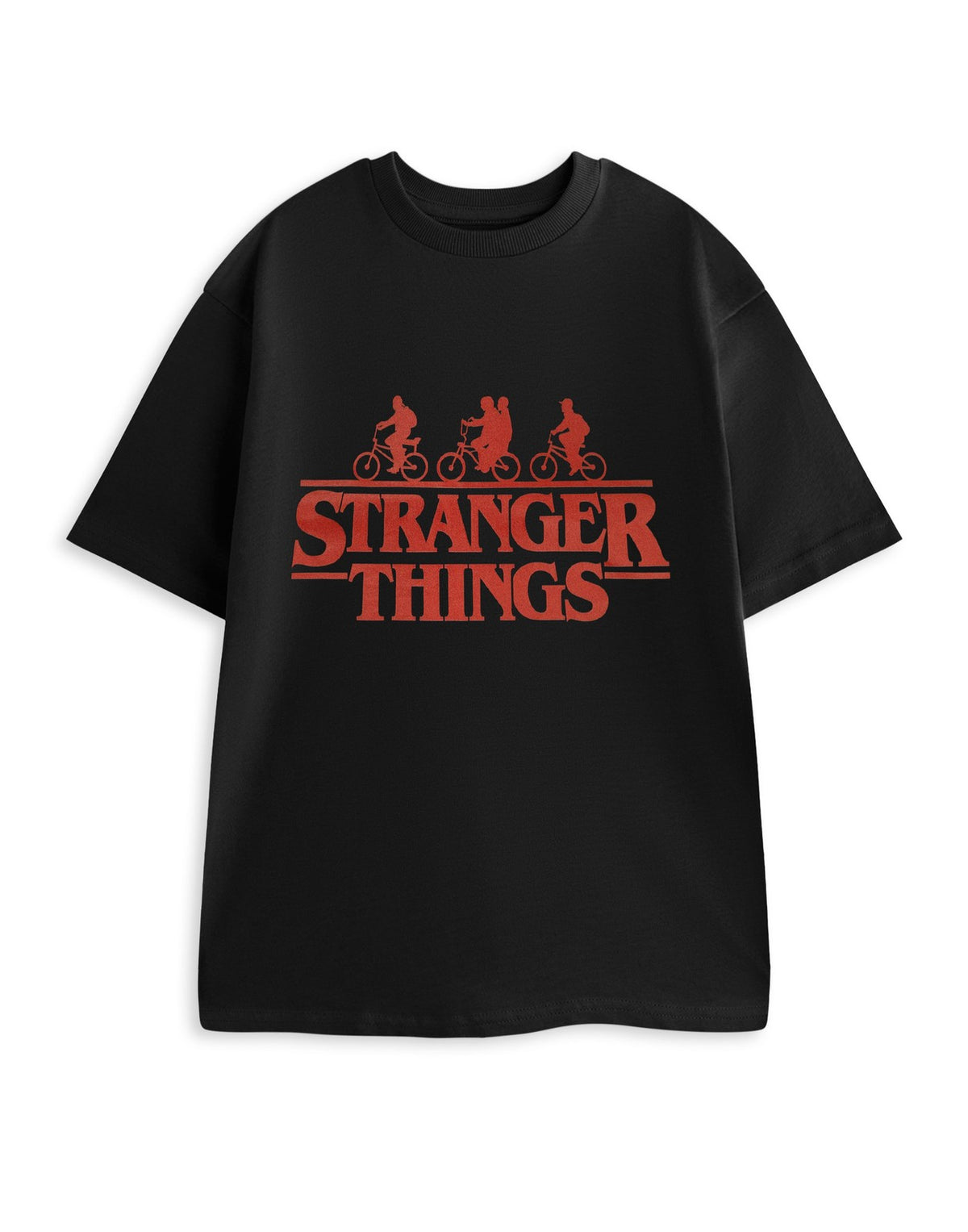 Stranger Things Short Sleeved T-Shirt | Mens Black | Official Merch
