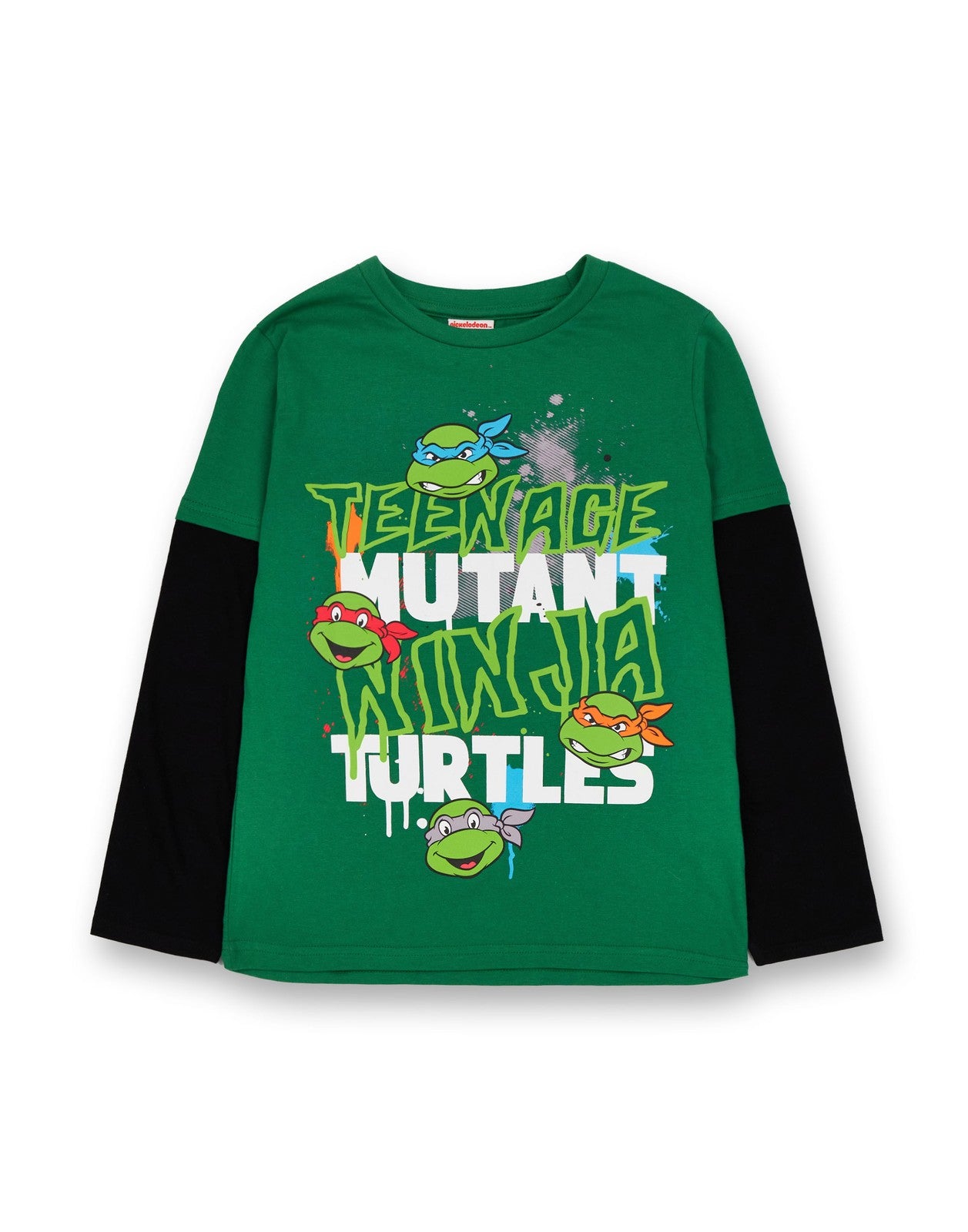 Teenage Mutant Ninja Turtles Long Sleeved T-Shirt | Boys Green | Official Merch