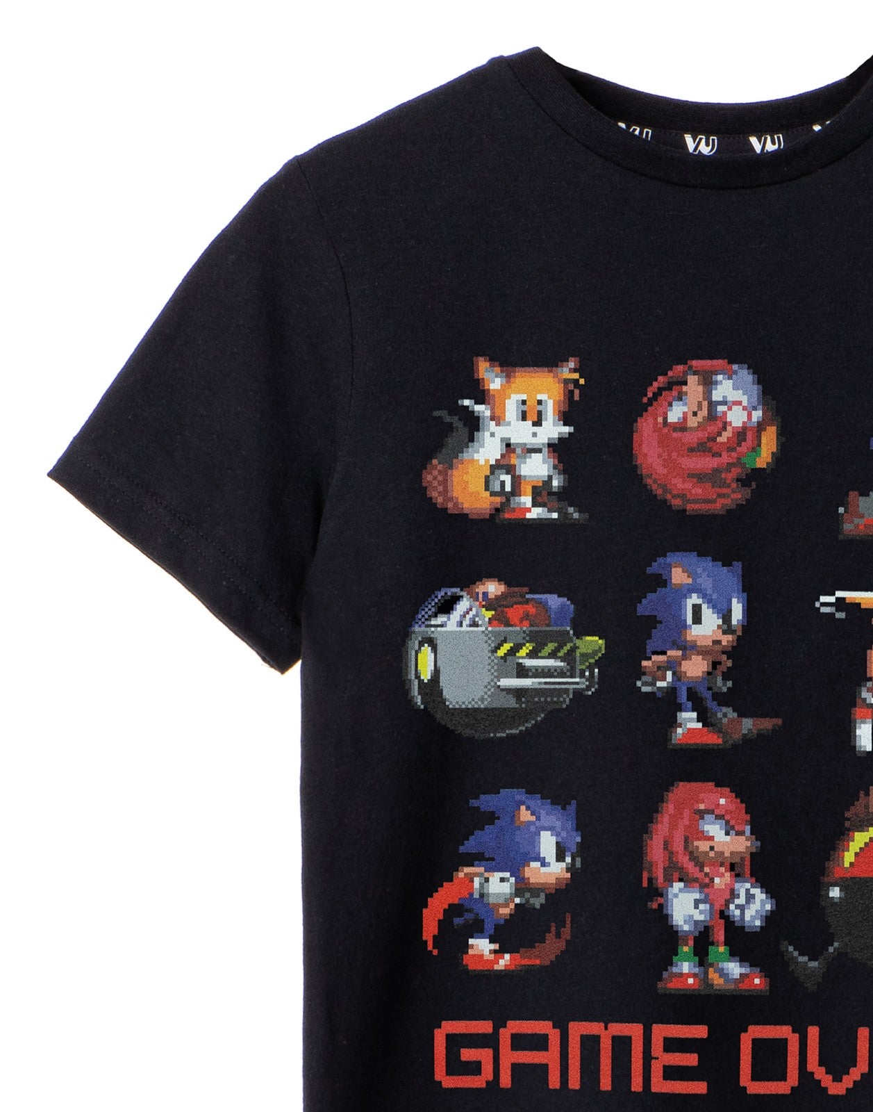 Sonic the Hedgehog Short Sleeved T-Shirt | Boys Black | Official Merch