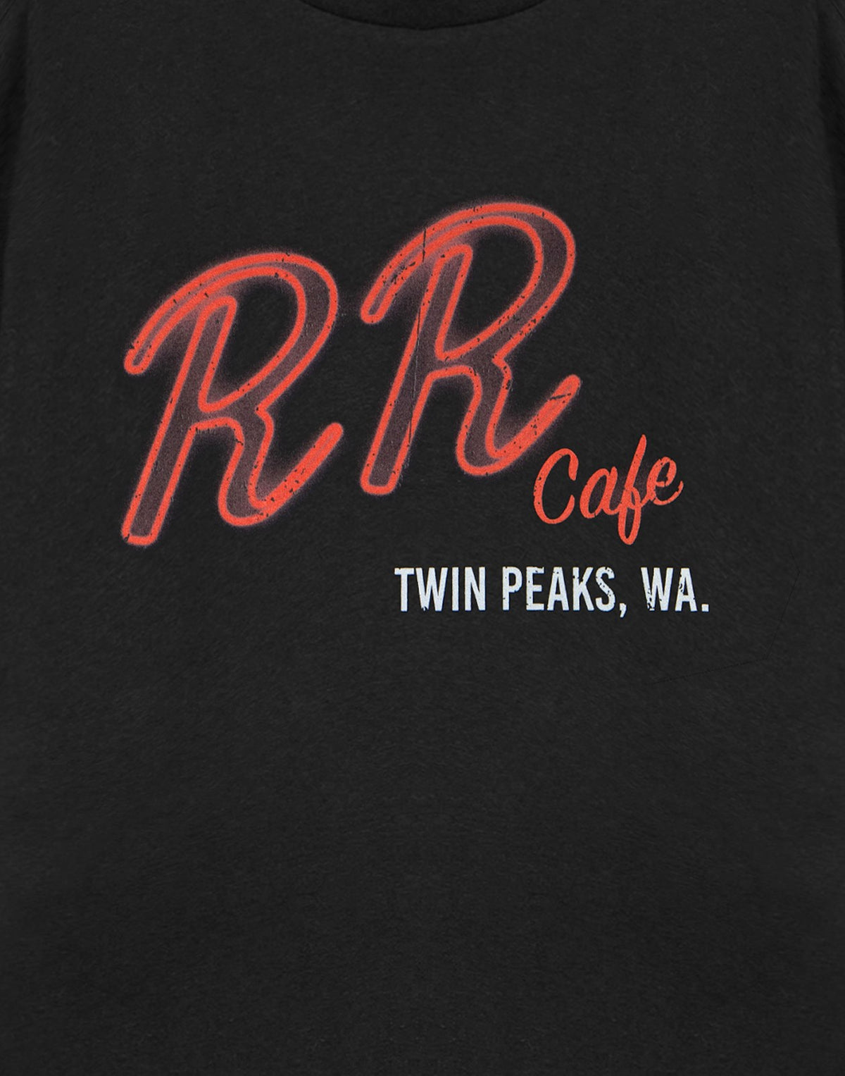 Twin Peaks Short Sleeved T-Shirt | Unisex Black | Official Merch