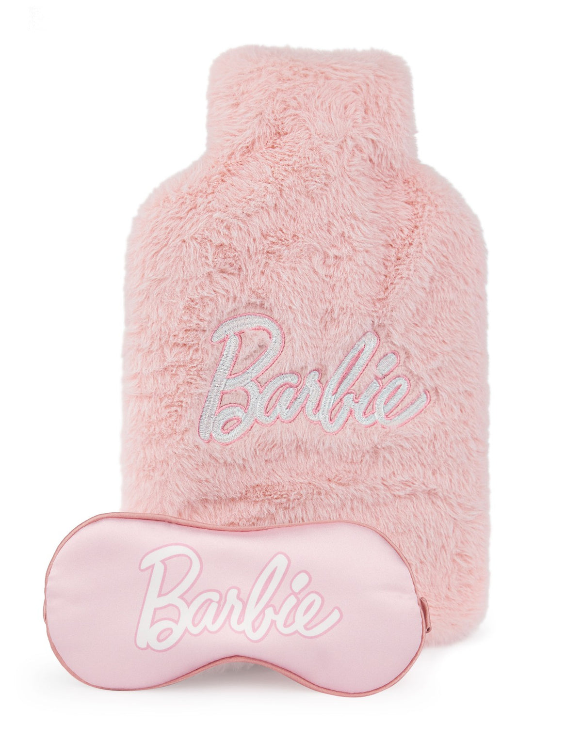 Barbie Hot Water Bottle With Eye Mask | Womens Pink | Official Merch