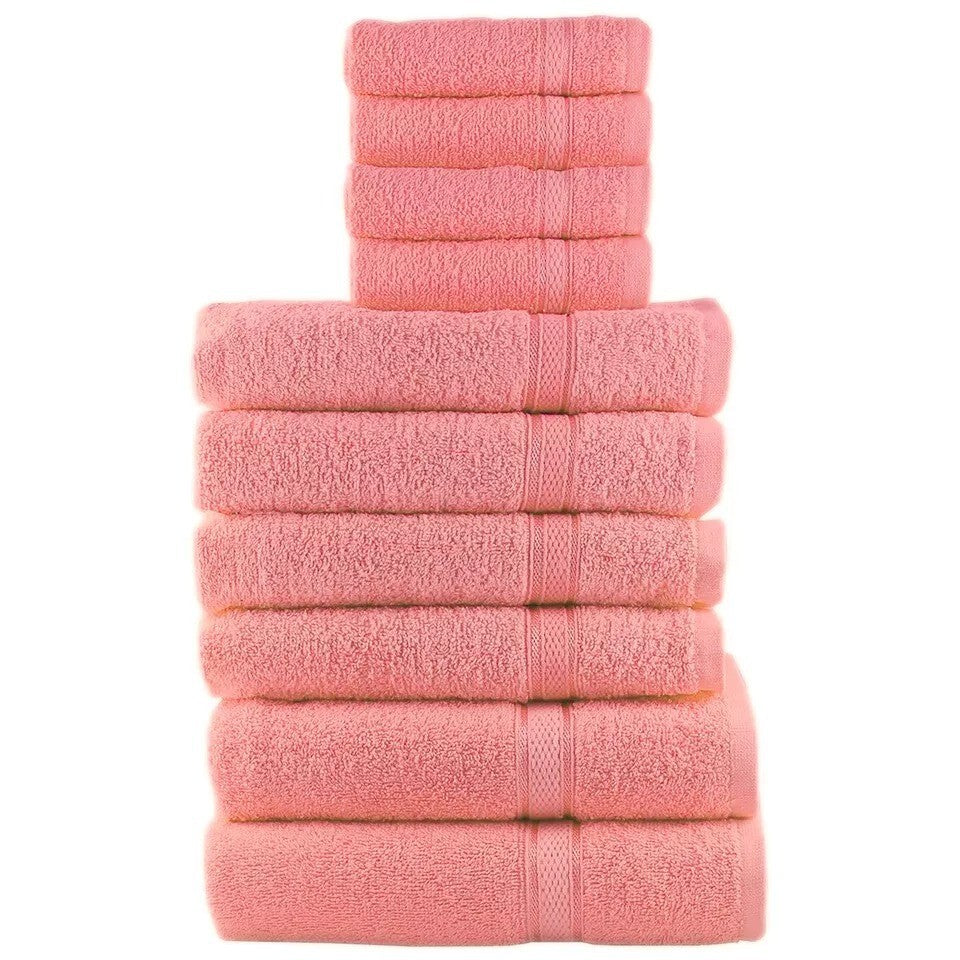 Luxury 100% Egyptian Cotton Towel Set 10 Piece Bale Set Face Hand Bath Towels