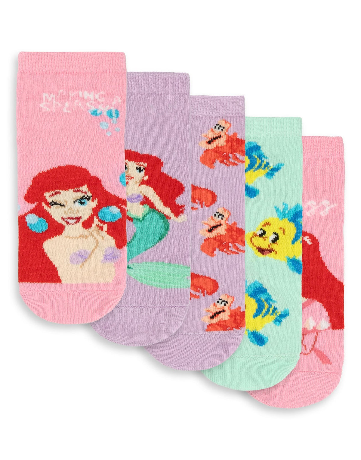 Disney Calf Socks Set of 5 | Girls Multicoloured | Official Merch