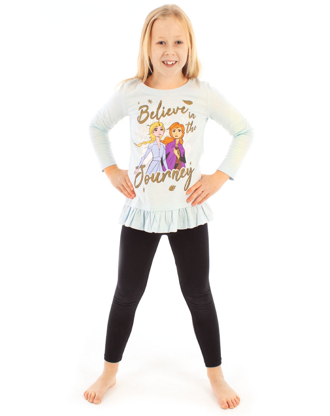 Disney Long Sleeved T-Shirt | Girls Blue | Official Merch